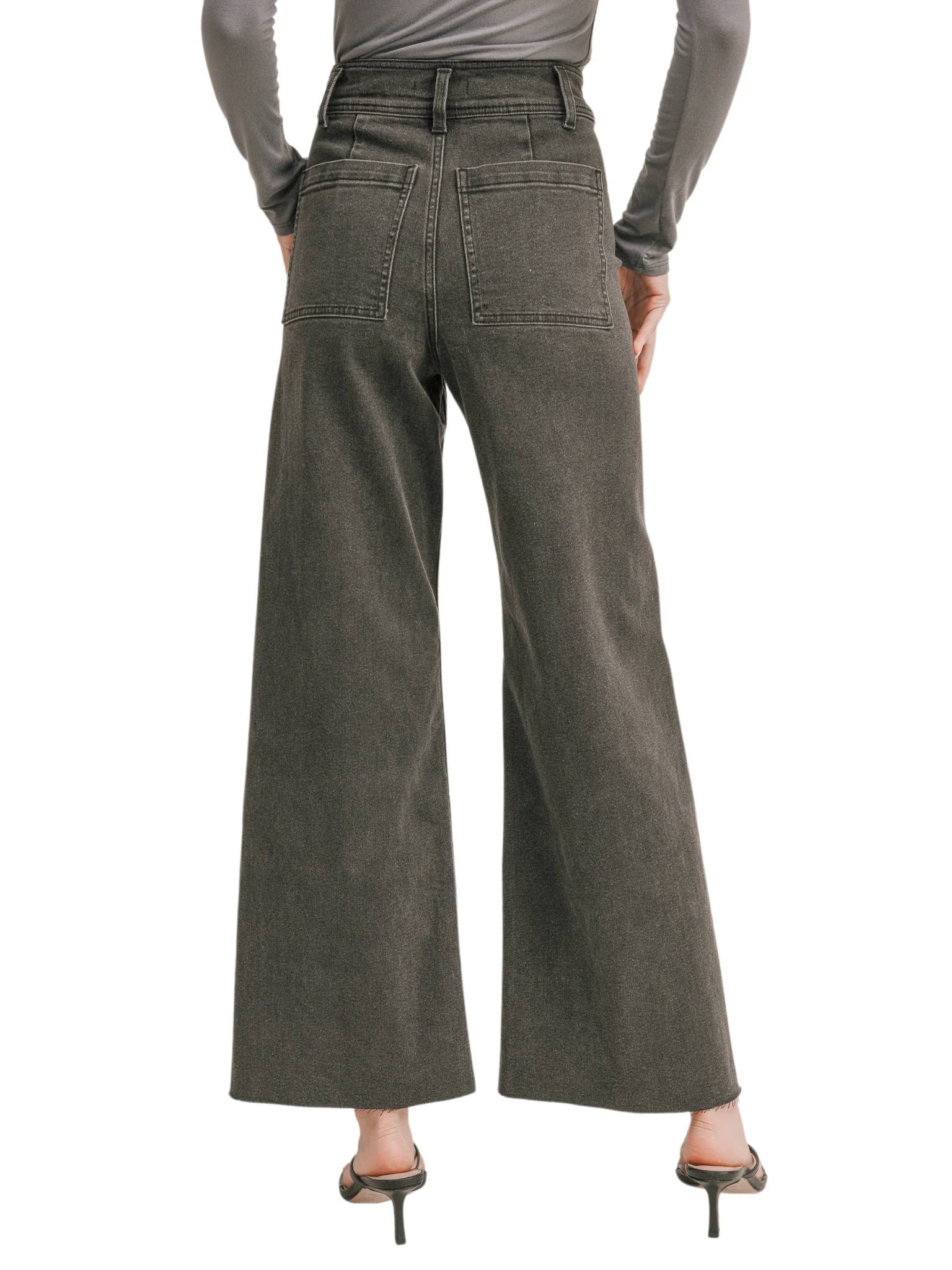 Urban Stroll Straight Wide Leg Jeans - Image 9