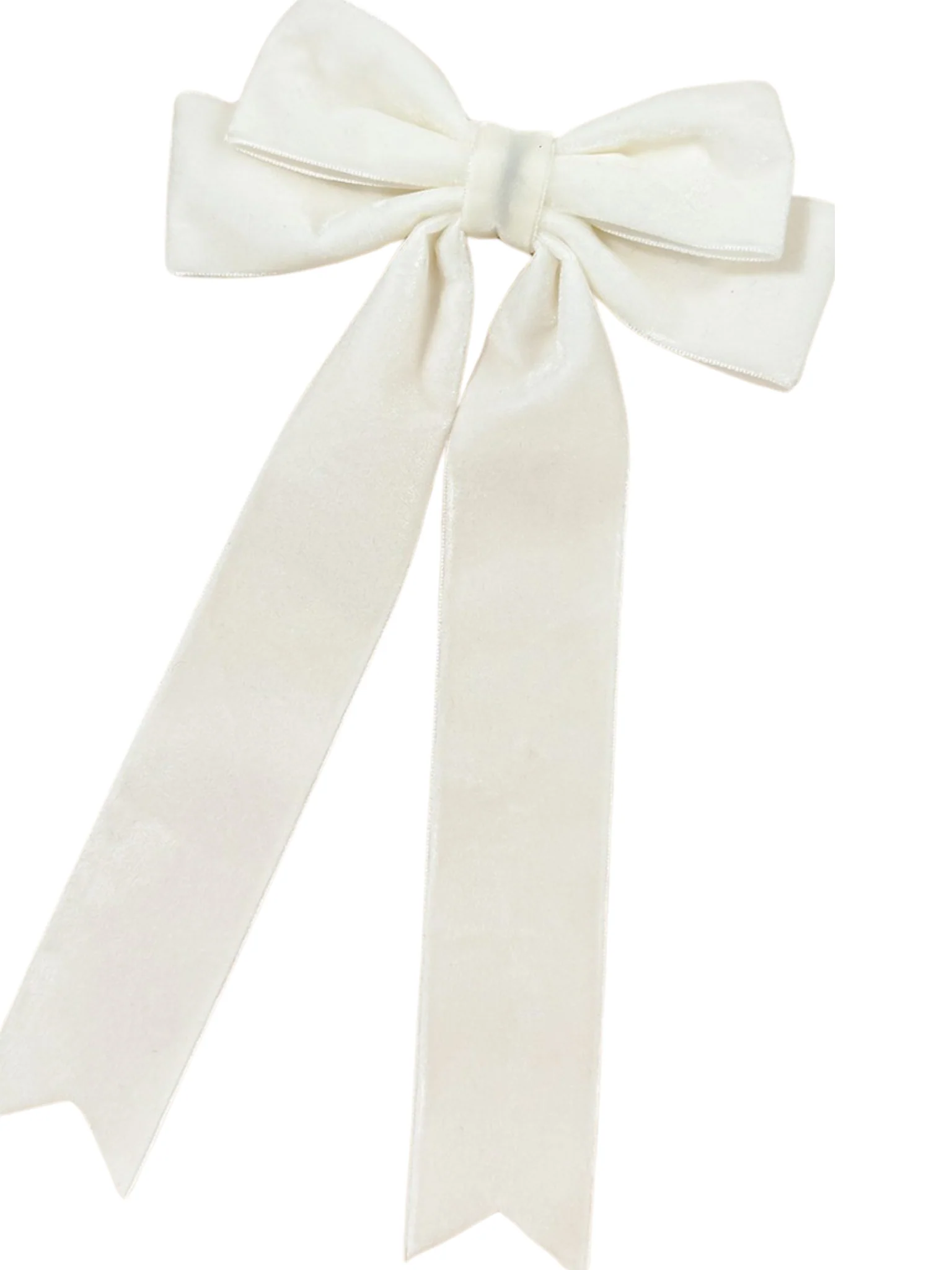 Velvet Bow Ribbon Hair Clip