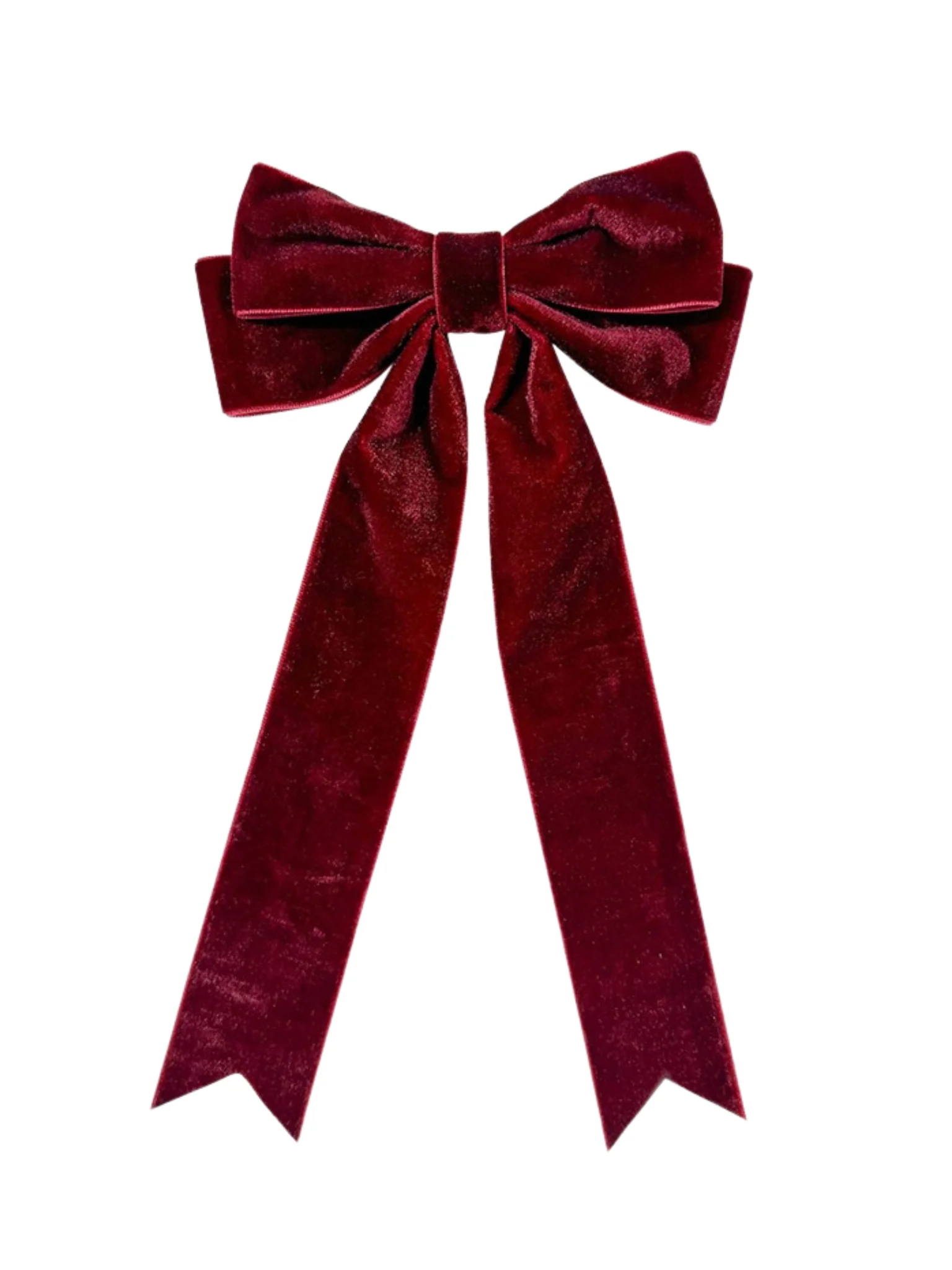 Velvet Bow Ribbon Hair Clip - Image 3
