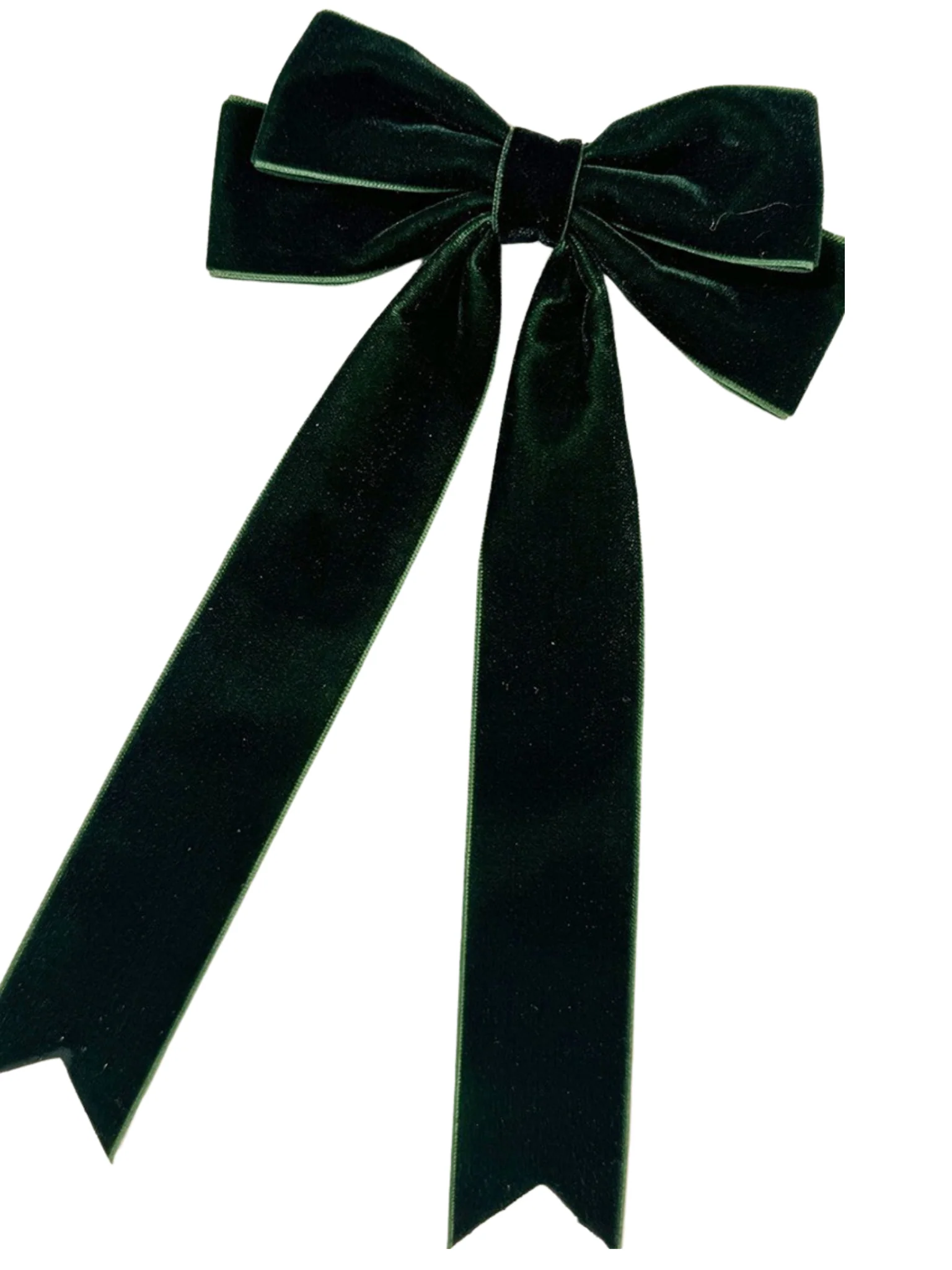 Velvet Bow Ribbon Hair Clip - Image 4