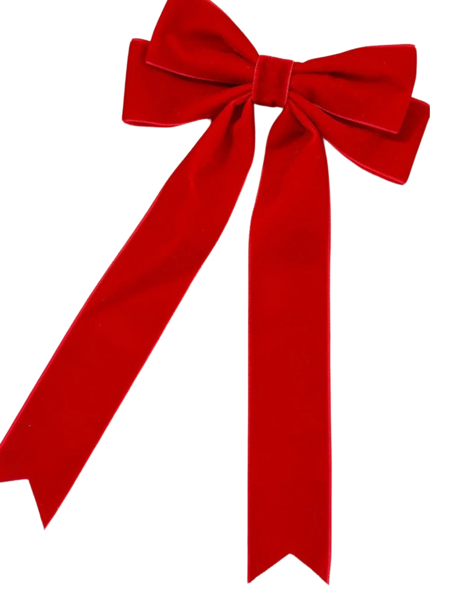 Velvet Bow Ribbon Hair Clip - Image 5