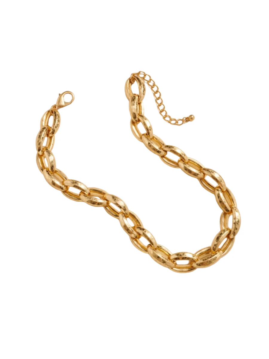 Vintage Gold Plated Chunky Chain Necklace