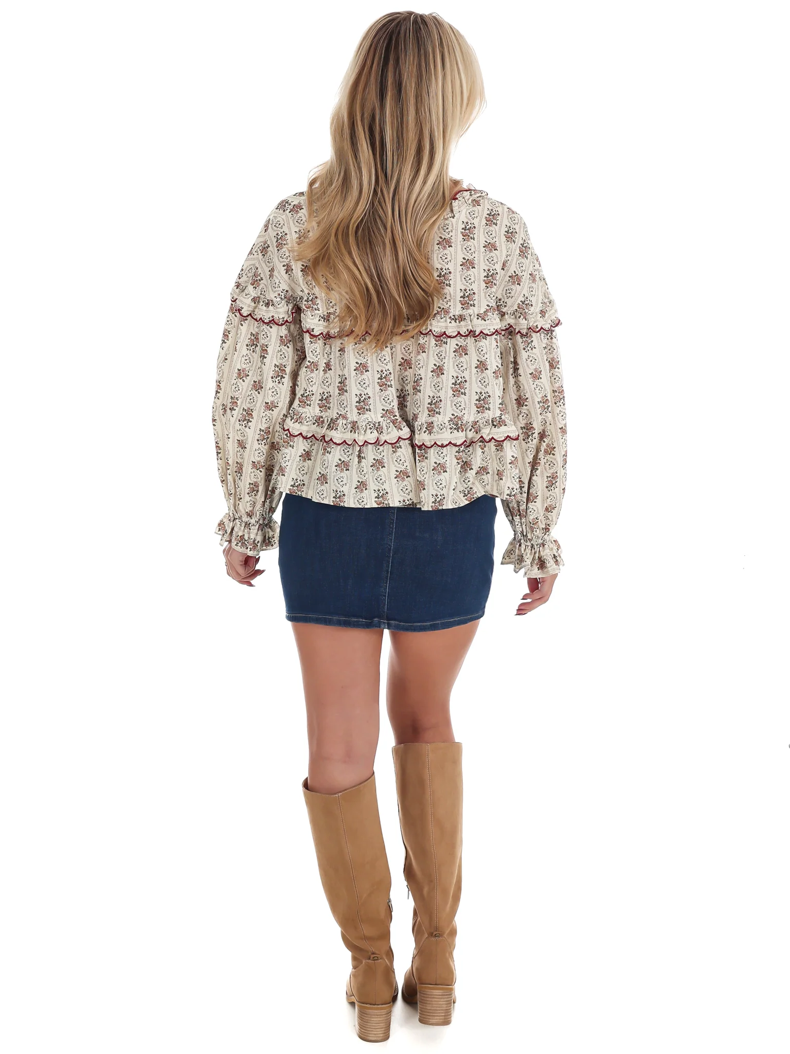 Vintage Romantic Floral Boho Top - Image 7