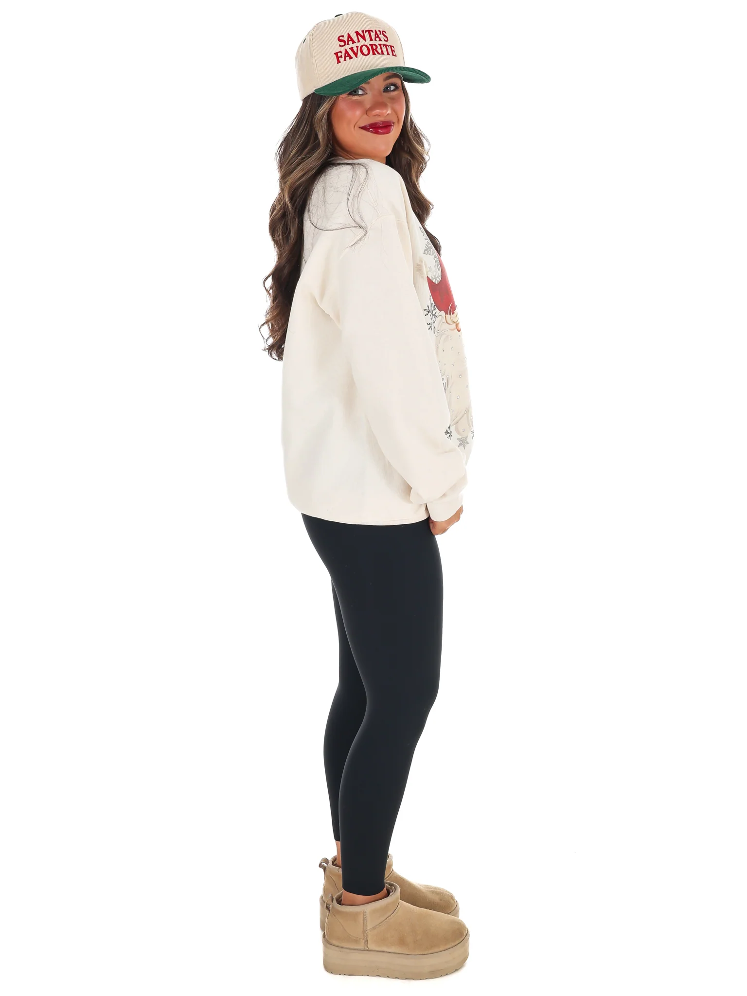 Vintage Santa Rhinestone Sweatshirt - Image 10