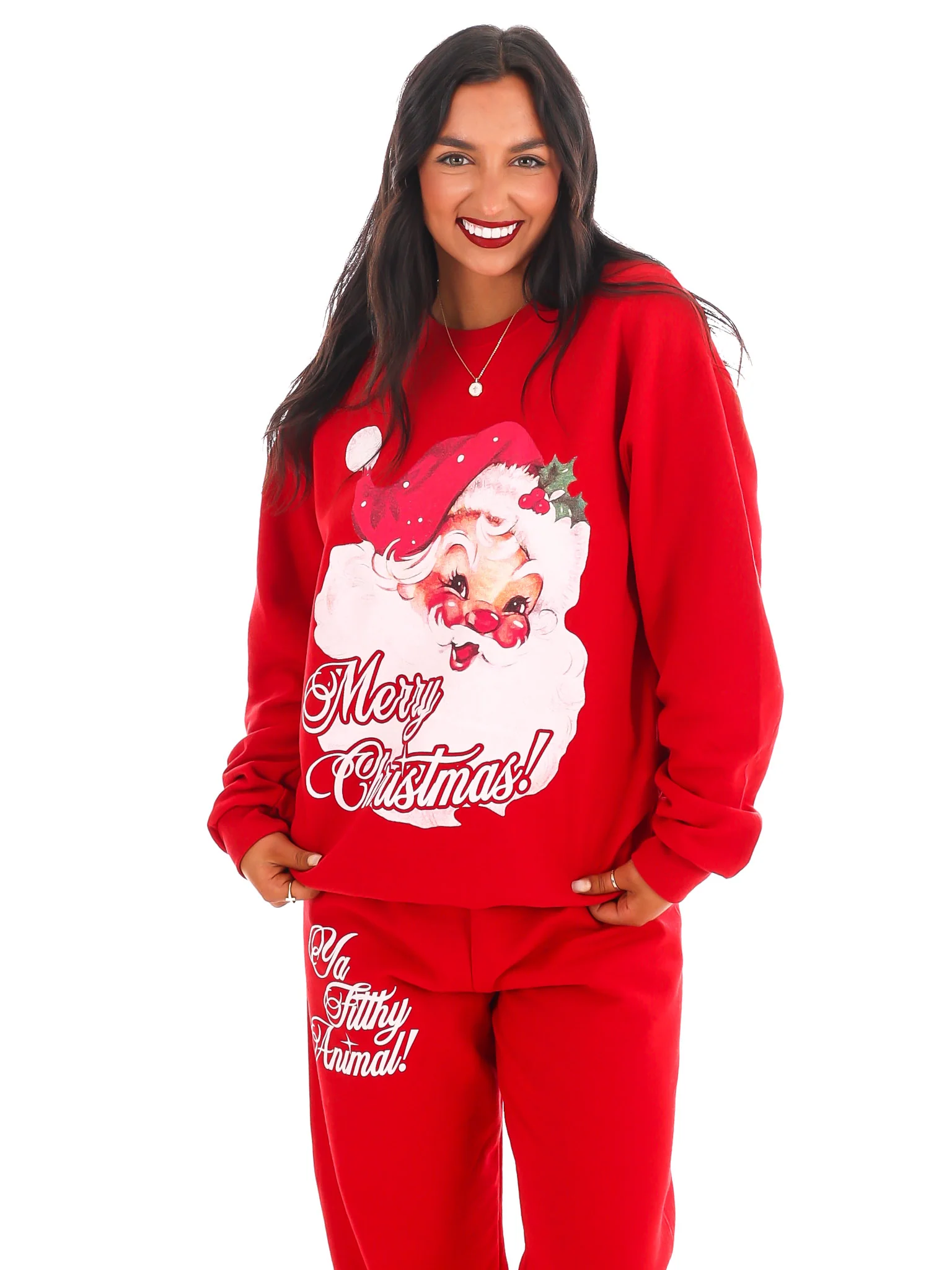 Vintage Santa Sweatshirt - Image 5