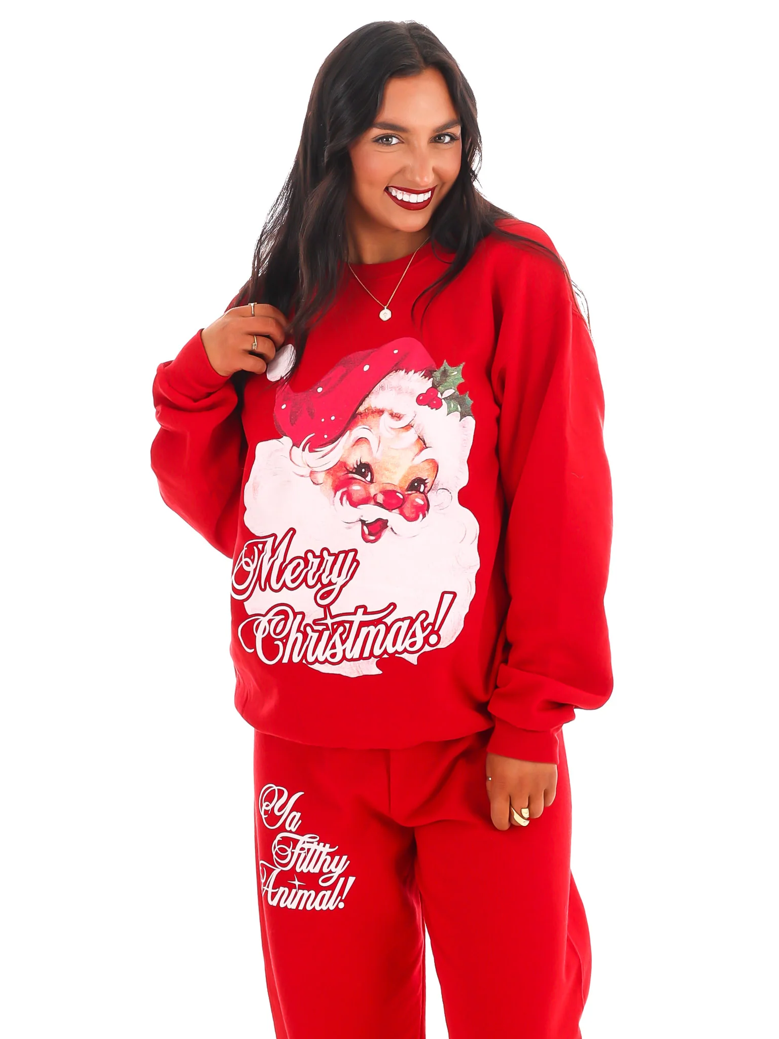 Vintage Santa Sweatshirt - Image 7