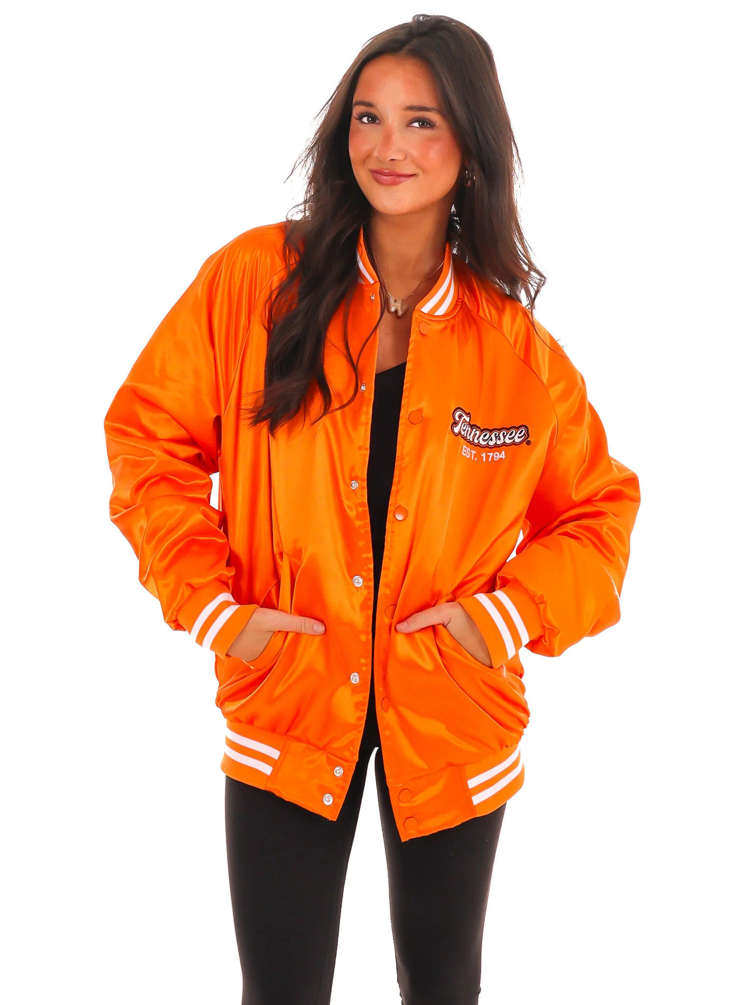 Vols Embroidered Satin Jacket - Image 3