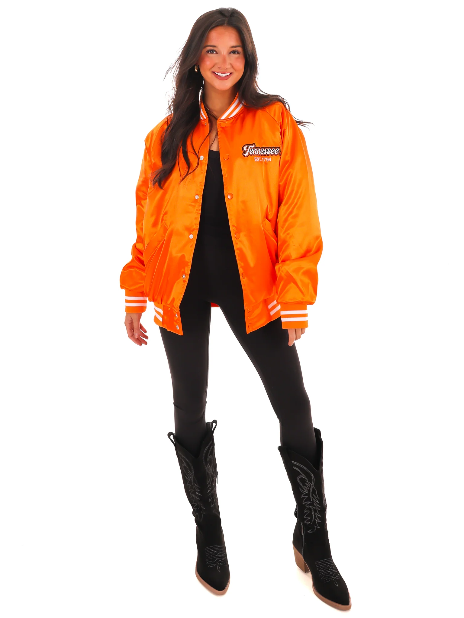 Vols Embroidered Satin Jacket - Image 4