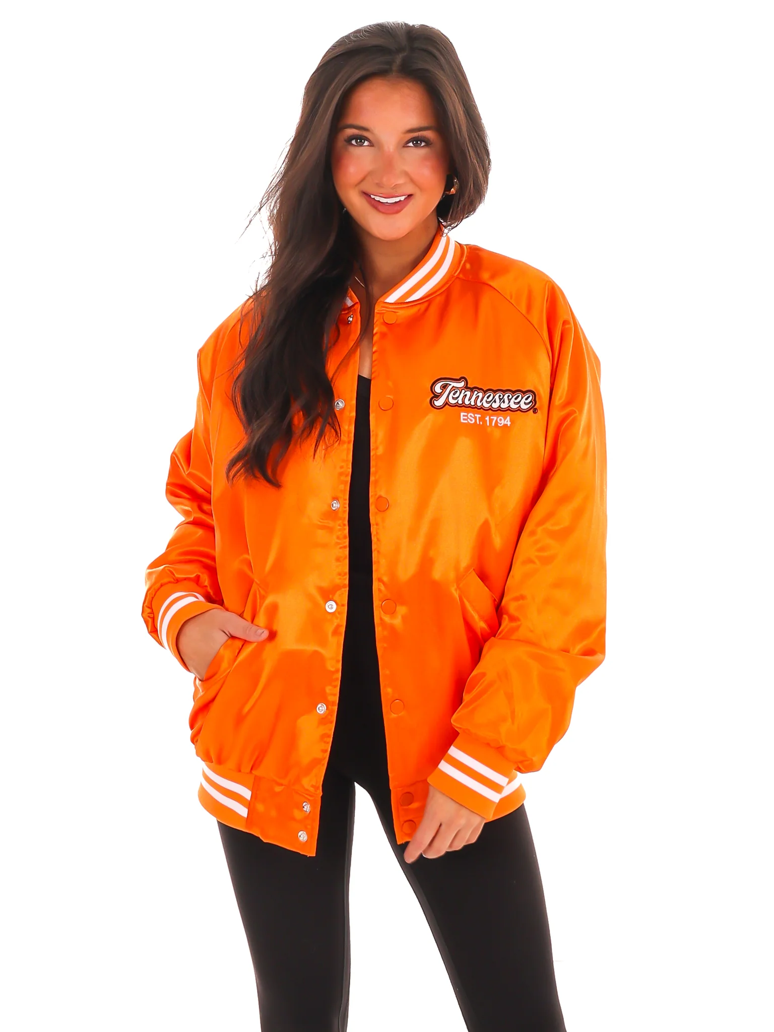 Vols Embroidered Satin Jacket - Image 7