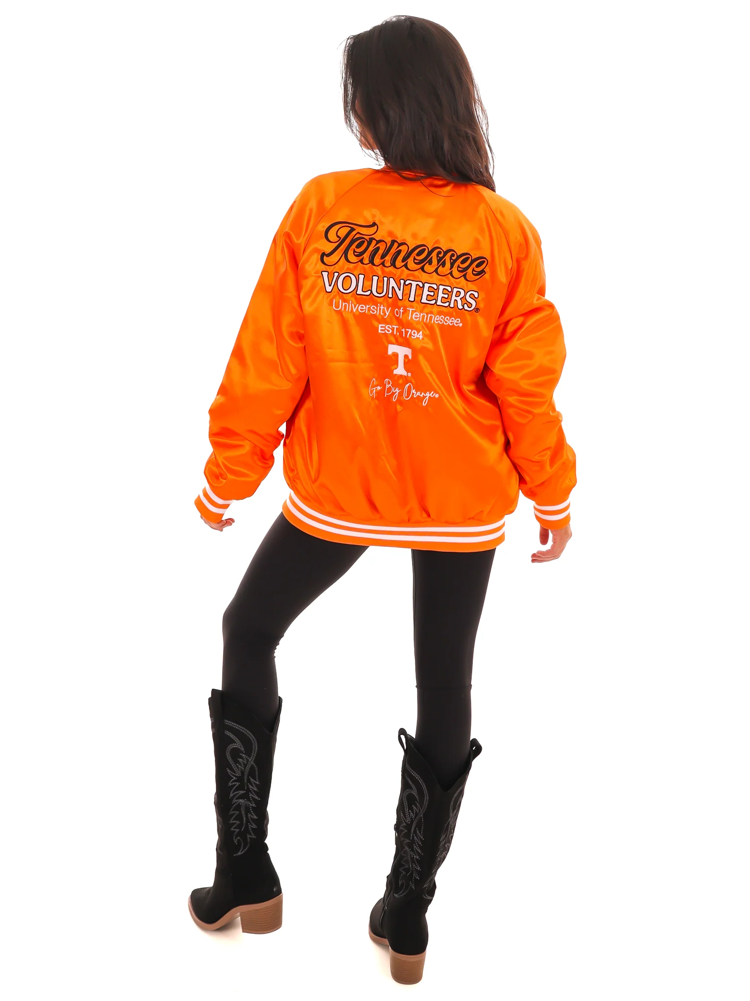 Vols Embroidered Satin Jacket - Image 8