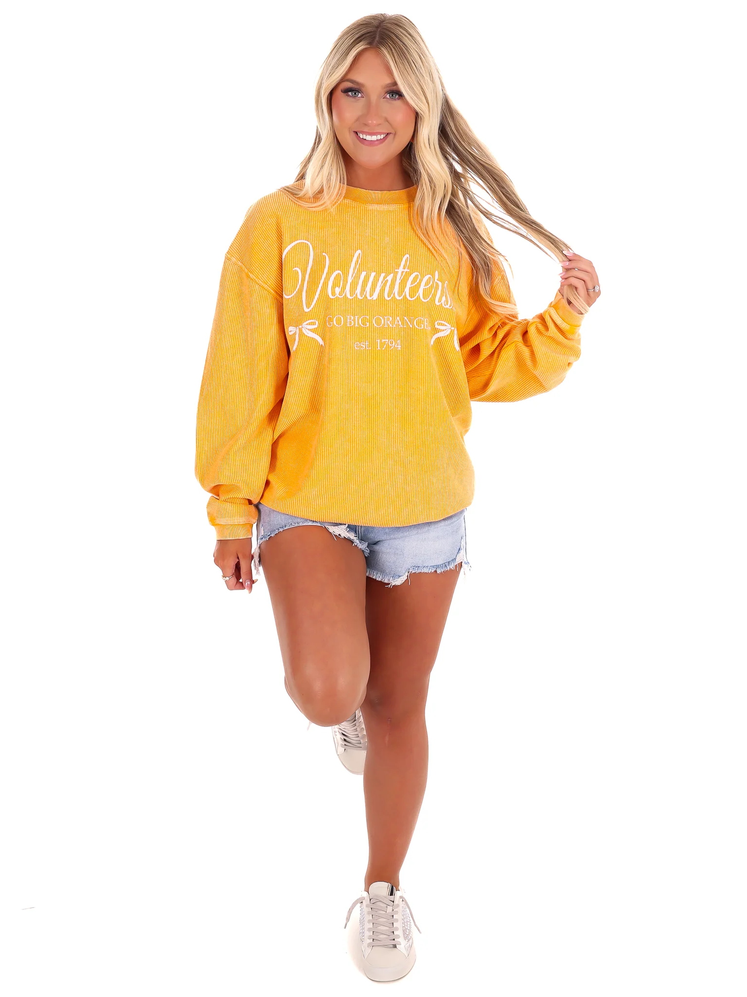 Vols Established Bows Corded Crew Sweatshirt - Image 4