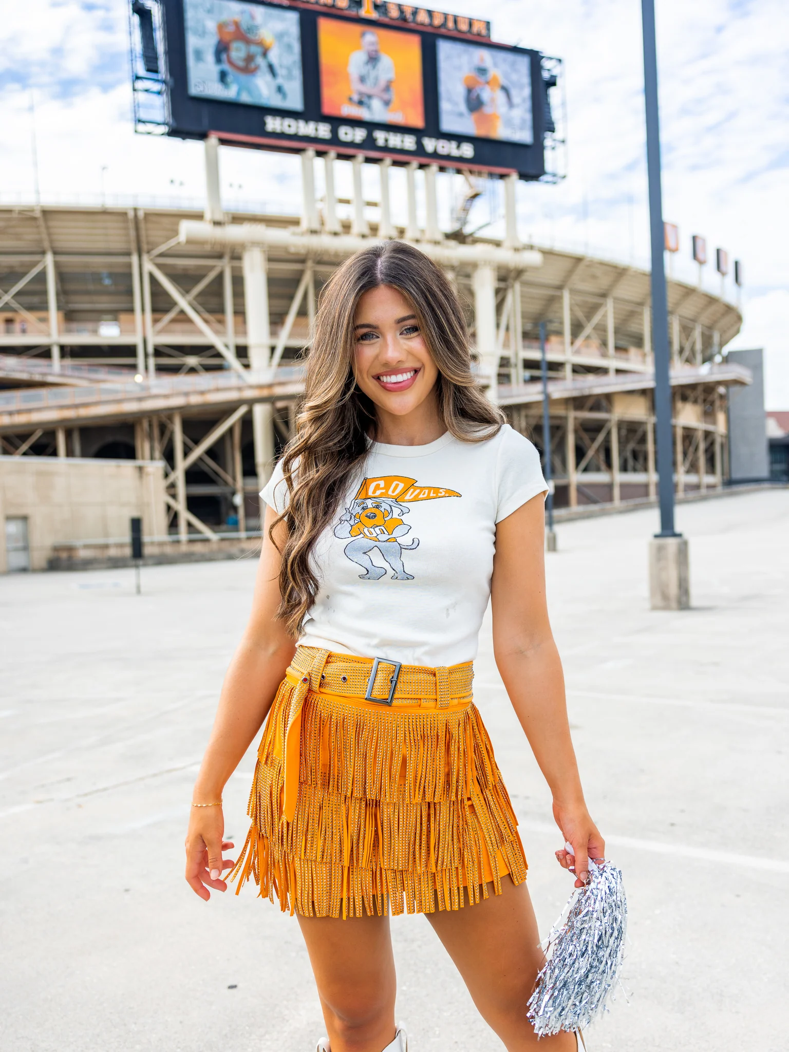 Vols Mascot Flag Micro Cropped Tee - Image 10