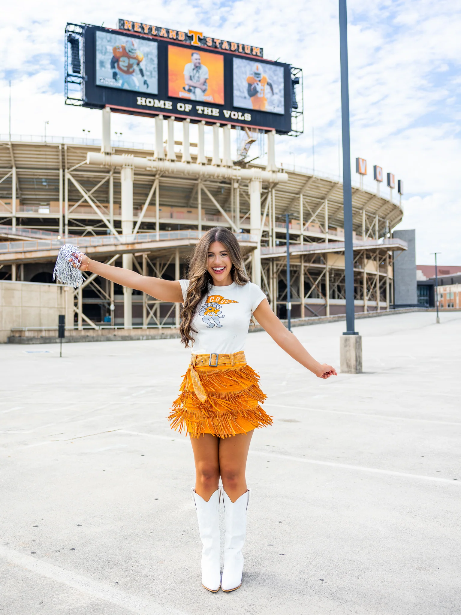 Vols Mascot Flag Micro Cropped Tee - Image 11