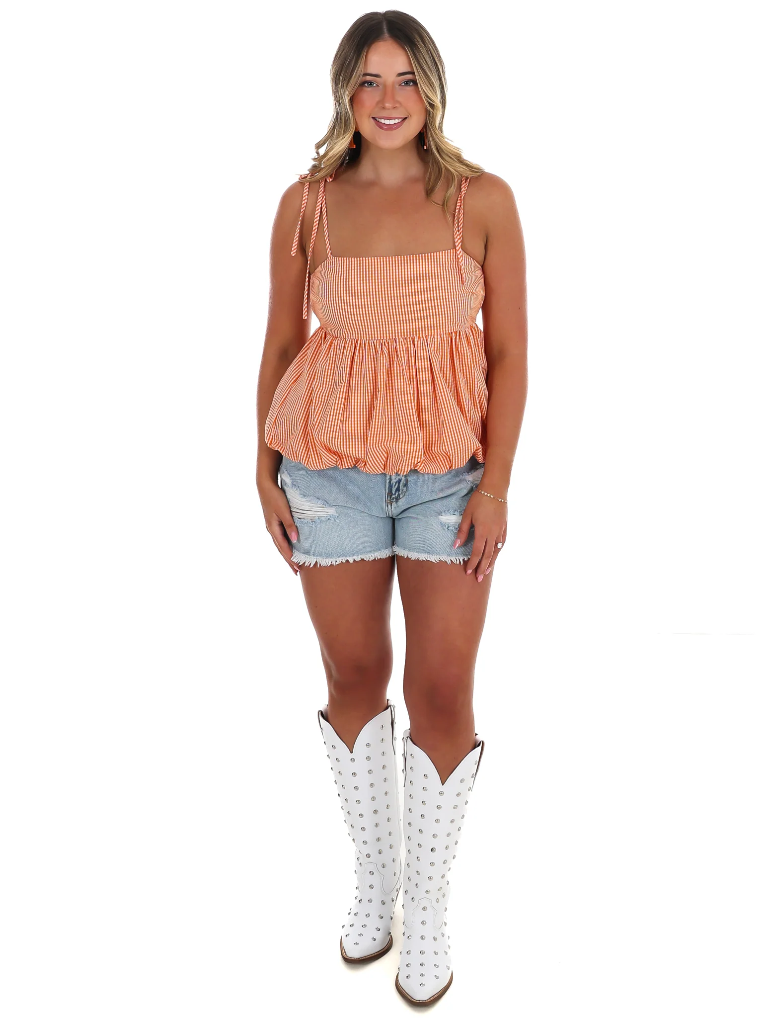 Vols Victory Bubble Hem Top - Image 2