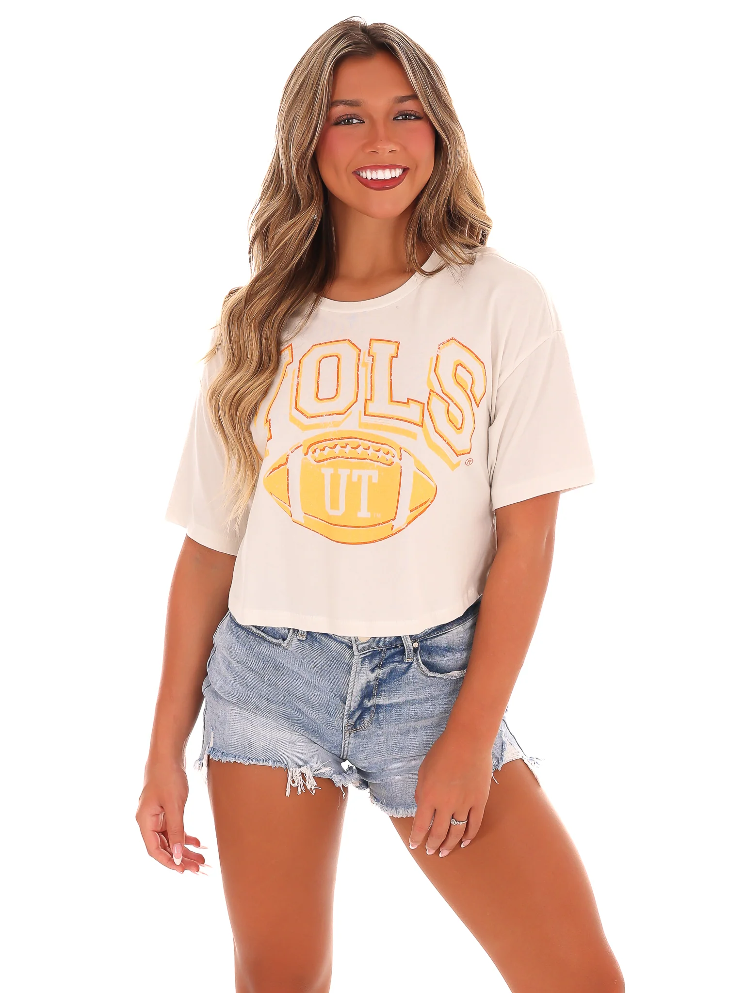 Vols Wonka Football Cropped Tee - Image 5