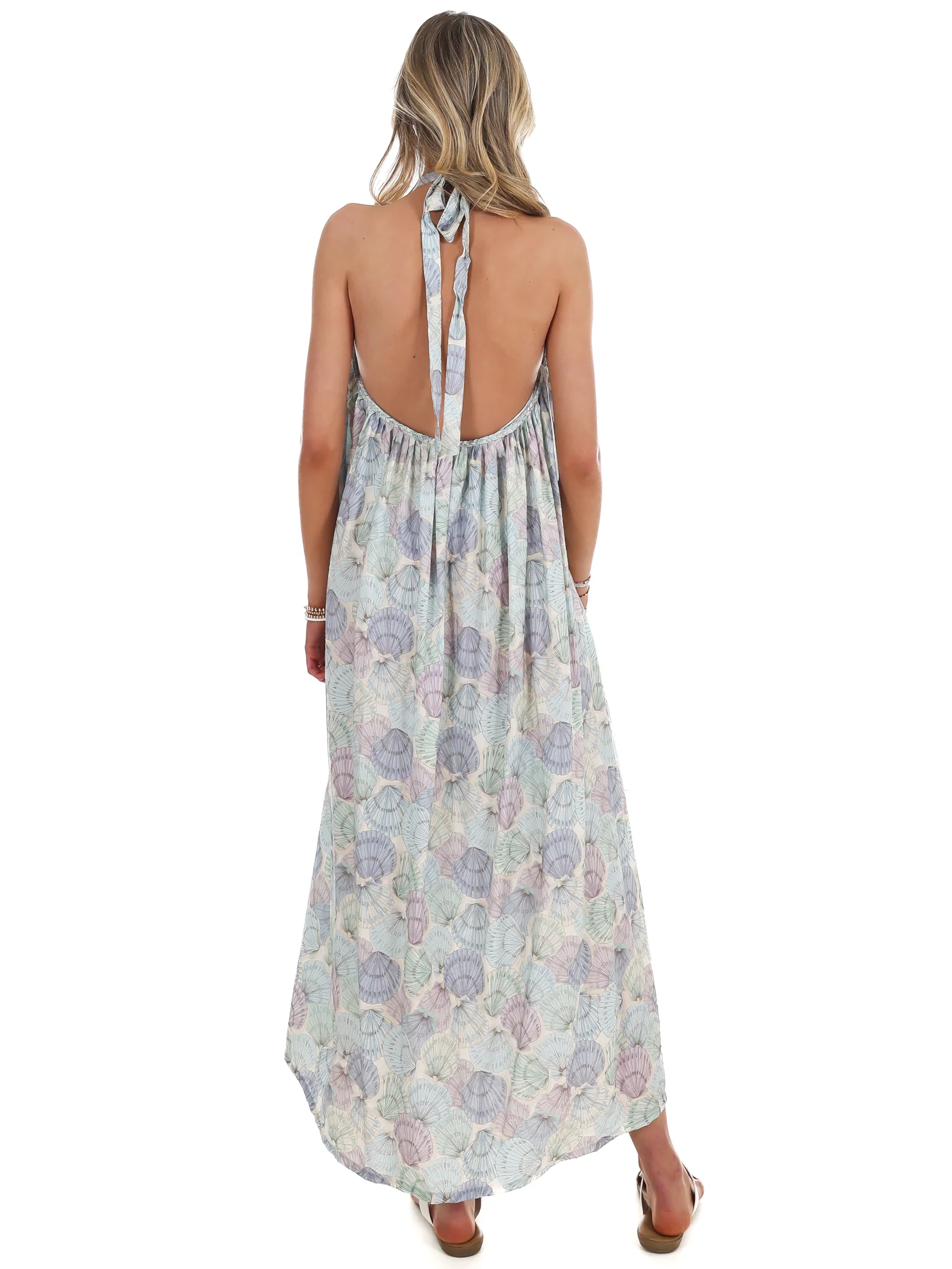 Walk on the Beach Flowy Halter Dress - Image 6
