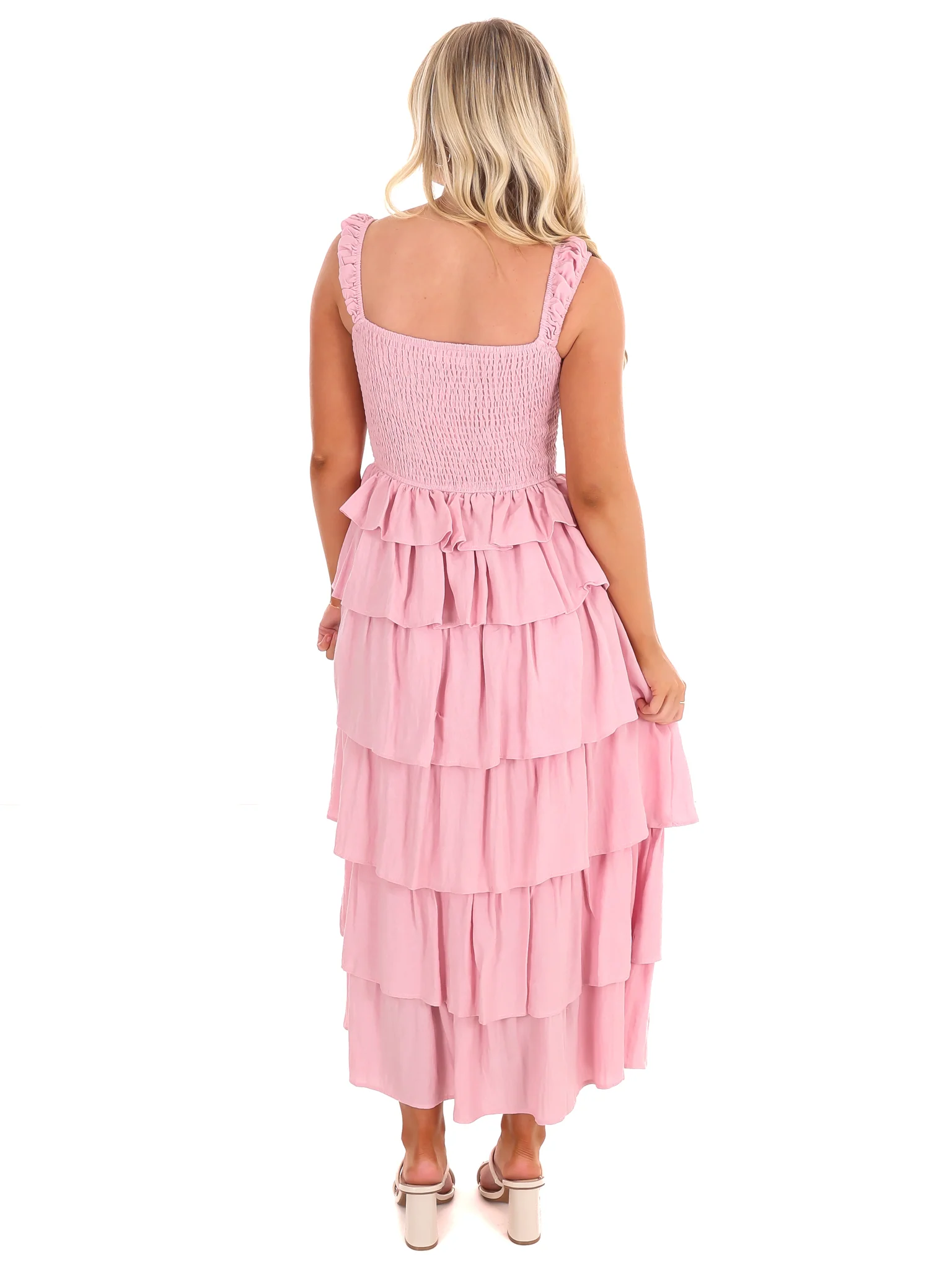 Walk Together Tiered Midi Dress - Image 5