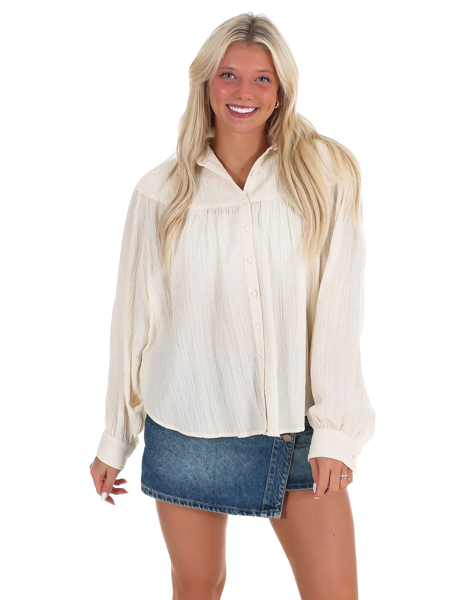 Wanderer Crinkled Oversized Shirt - Image 3