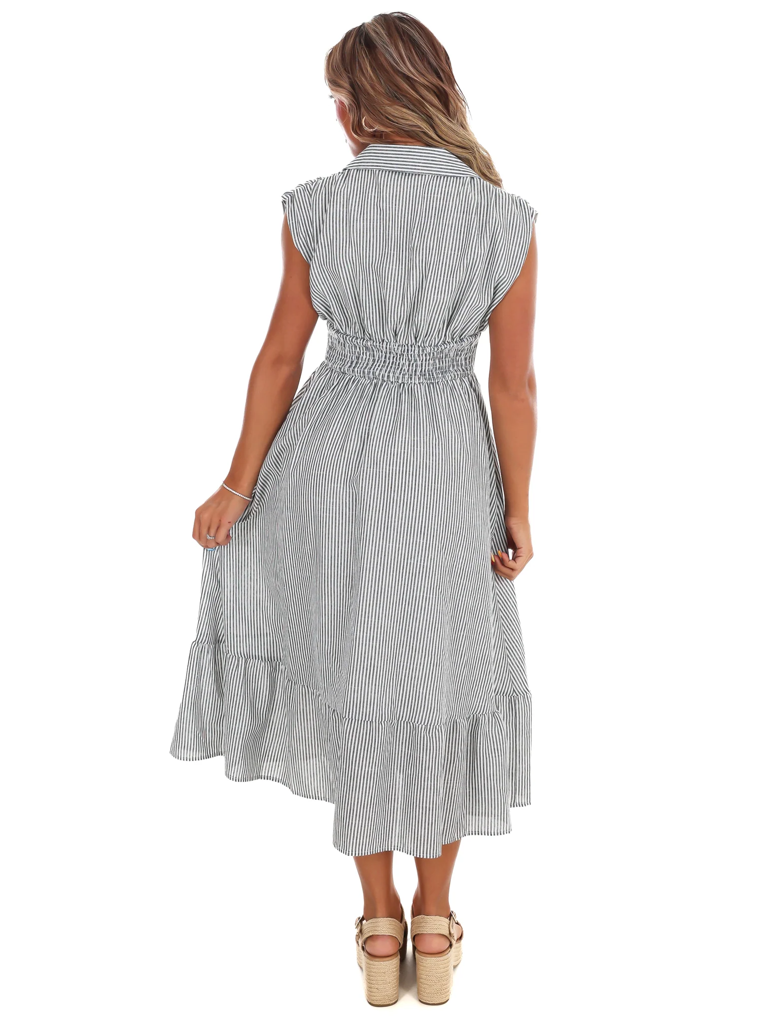 Wandering Hearts Stripe Midi Dress - Image 7