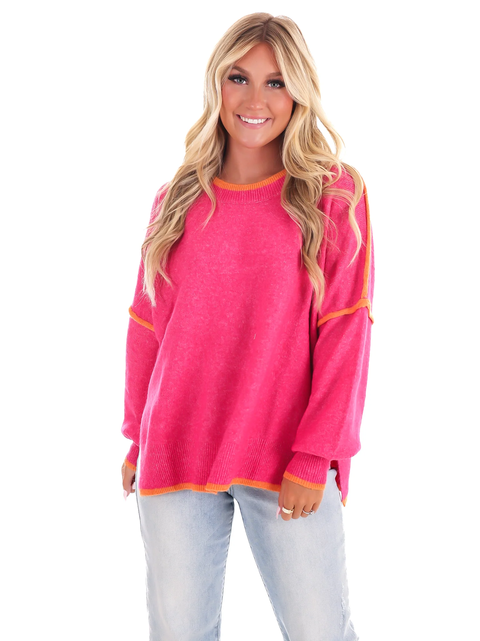 Warm Hug Contrast Sweater - Image 5