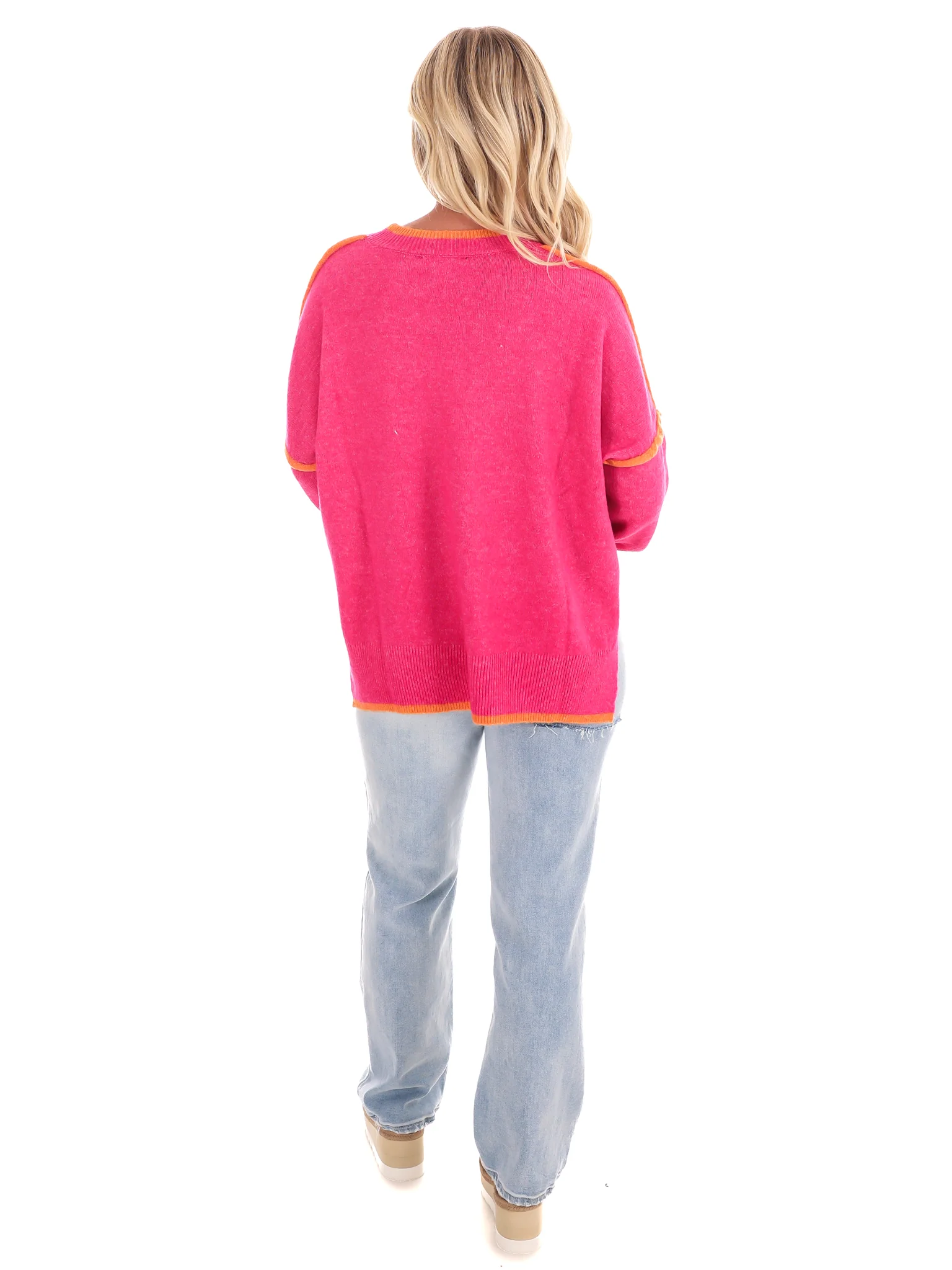 Warm Hug Contrast Sweater - Image 7