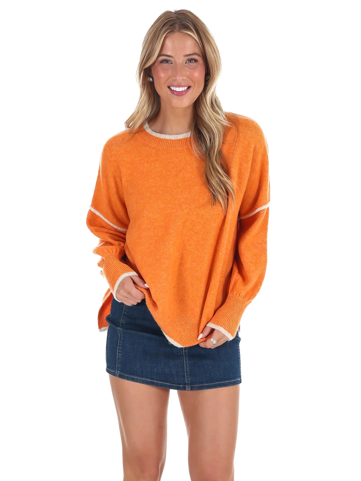 Warm Hug Contrast Sweater - Image 8