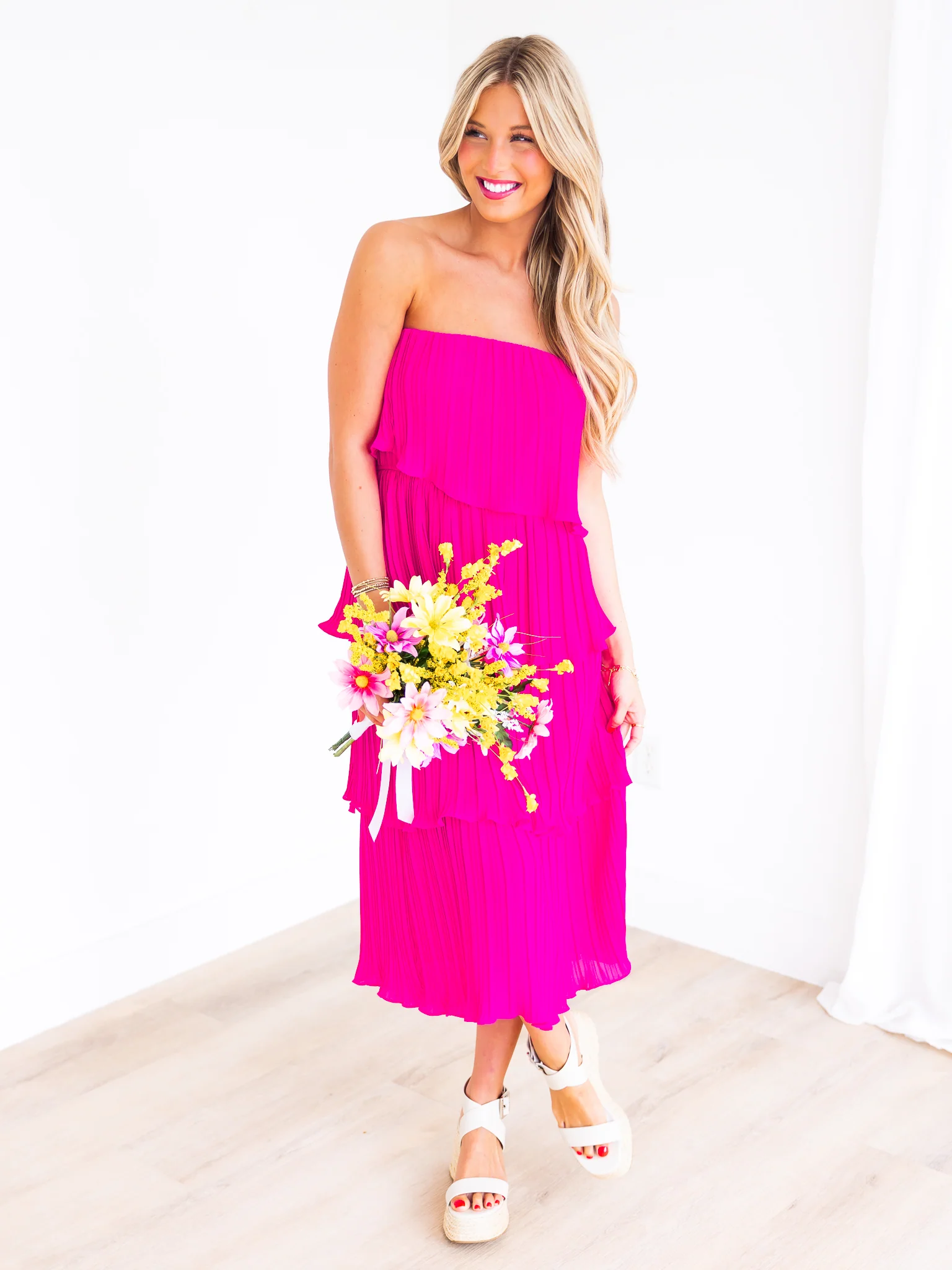 We Groovin' Layer Midi Dress - Image 11