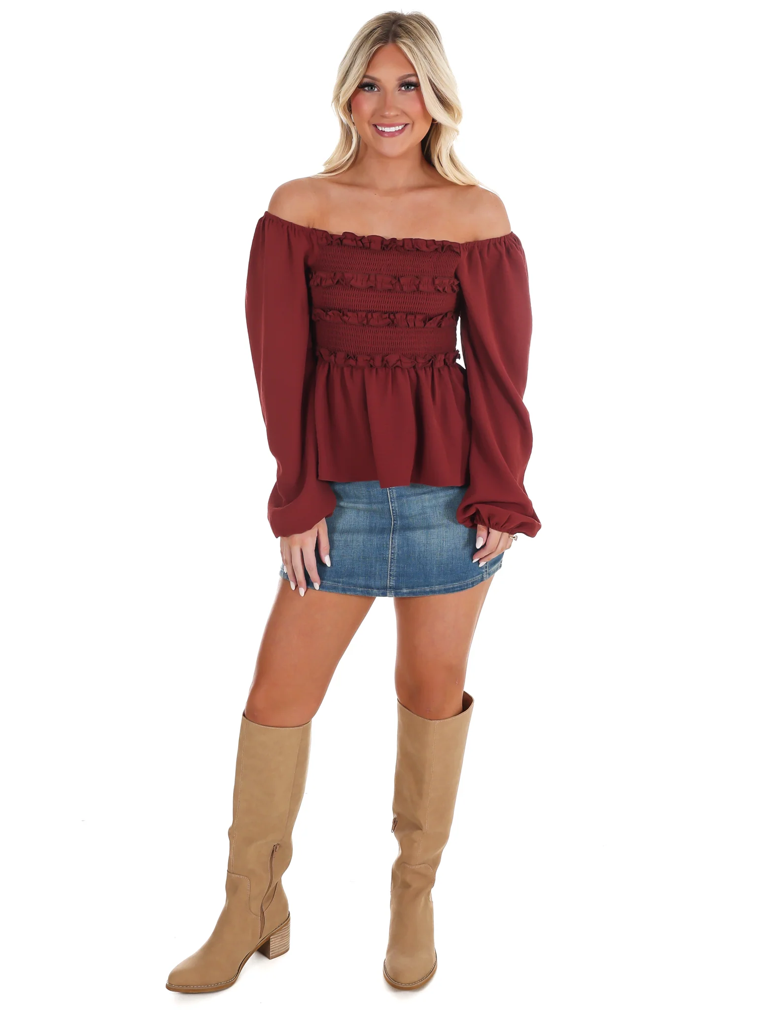 Wear Anywhere Smocked Babydoll Top - Image 7