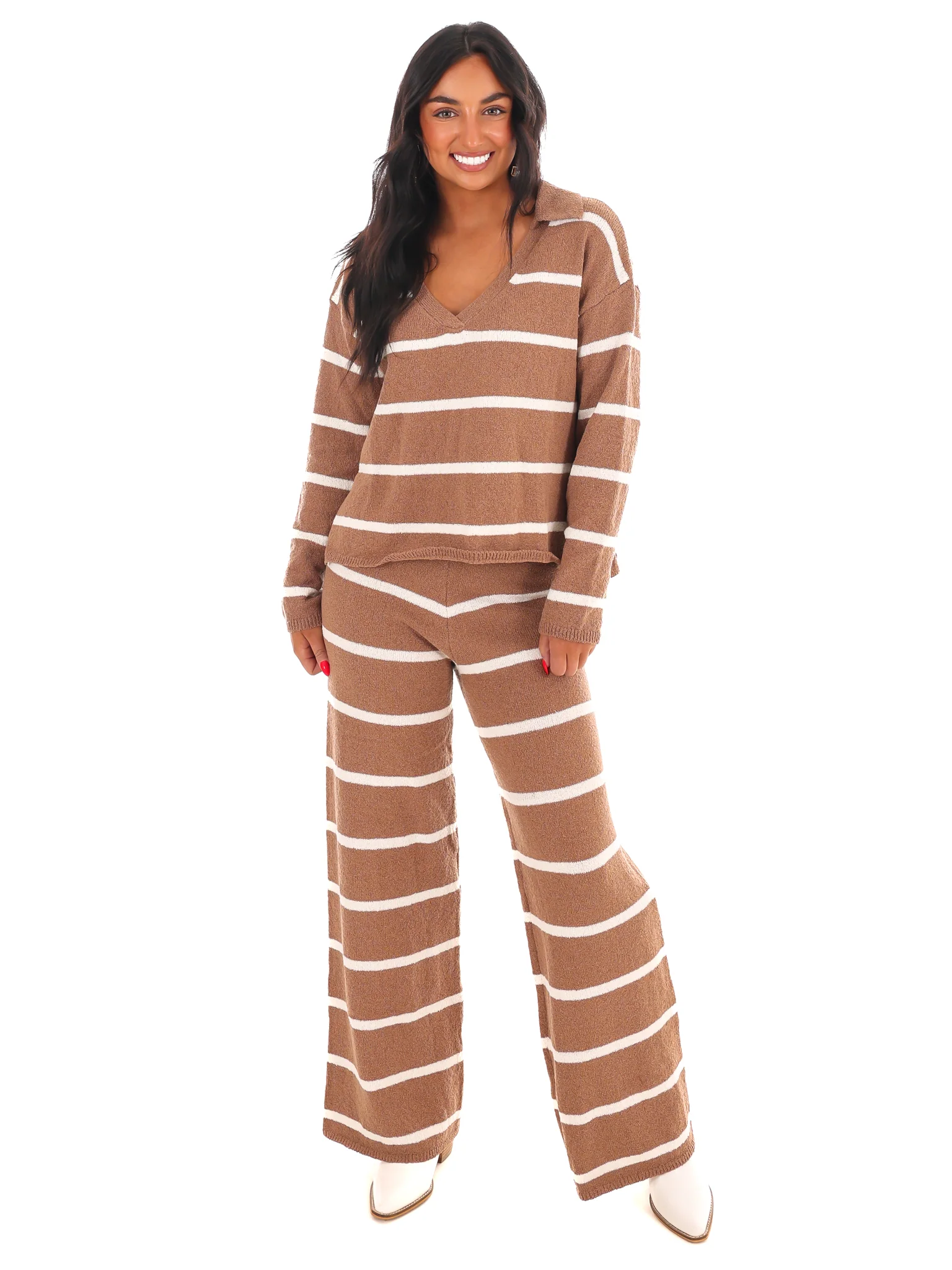 Weekend Wonder Stripe Sweater Set - Image 2