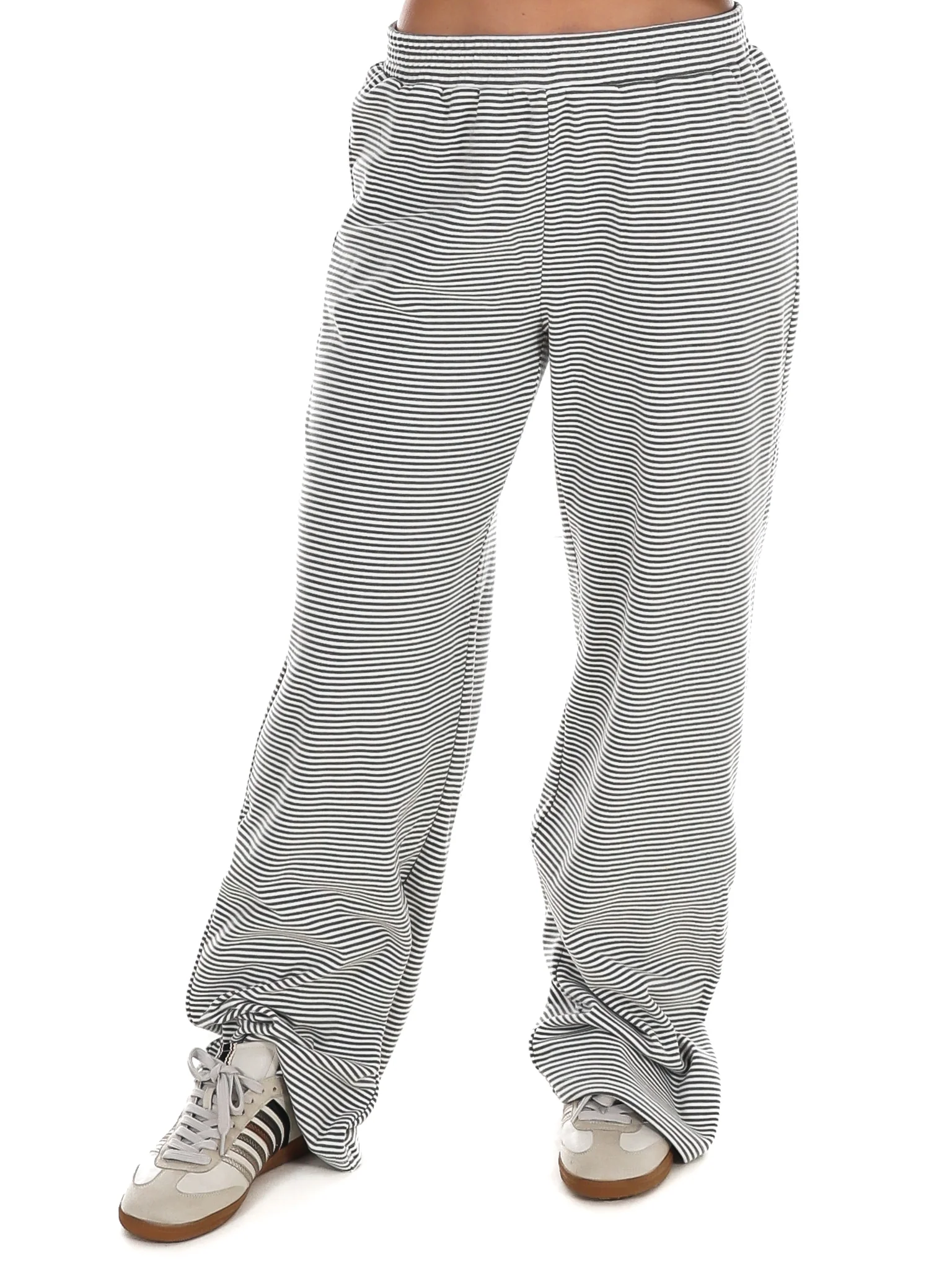 Well Defined Striped Fleece Lounge Pants - Image 4