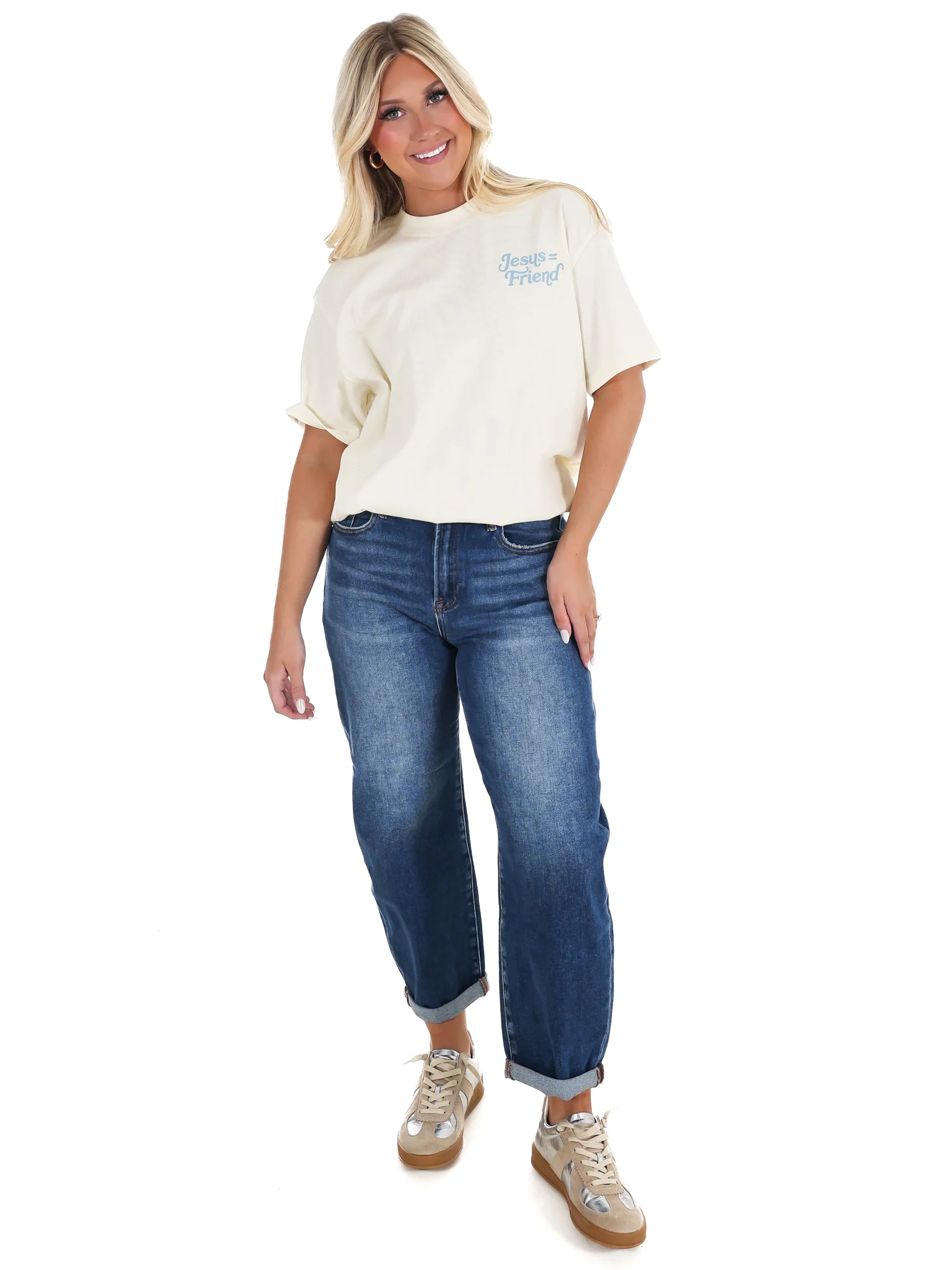 What A Friend in Jesus Graphic Tee - Image 4