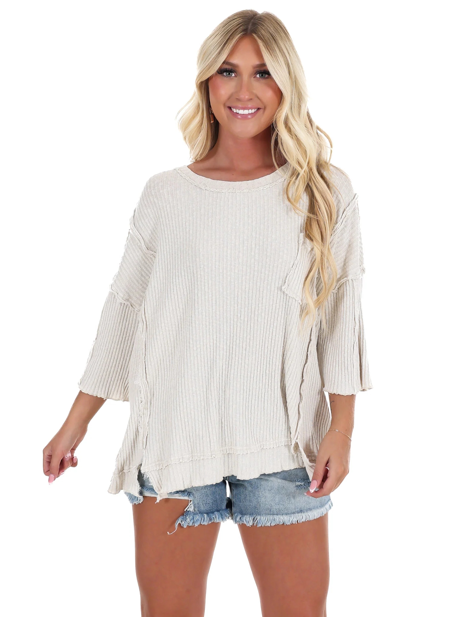What A Girl Wants Ribbed Top - Image 3