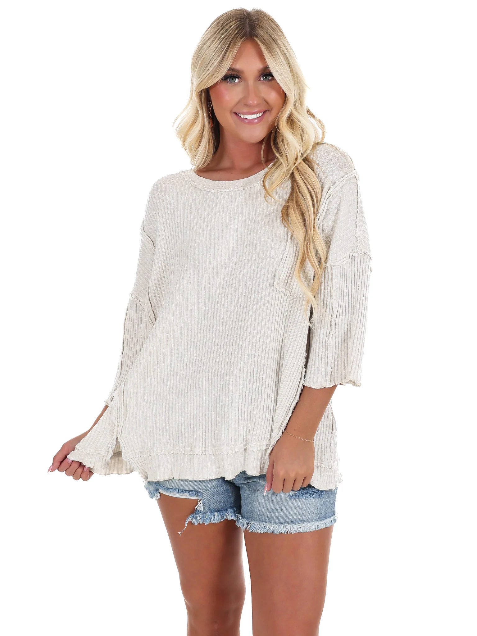 What A Girl Wants Ribbed Top - Image 5
