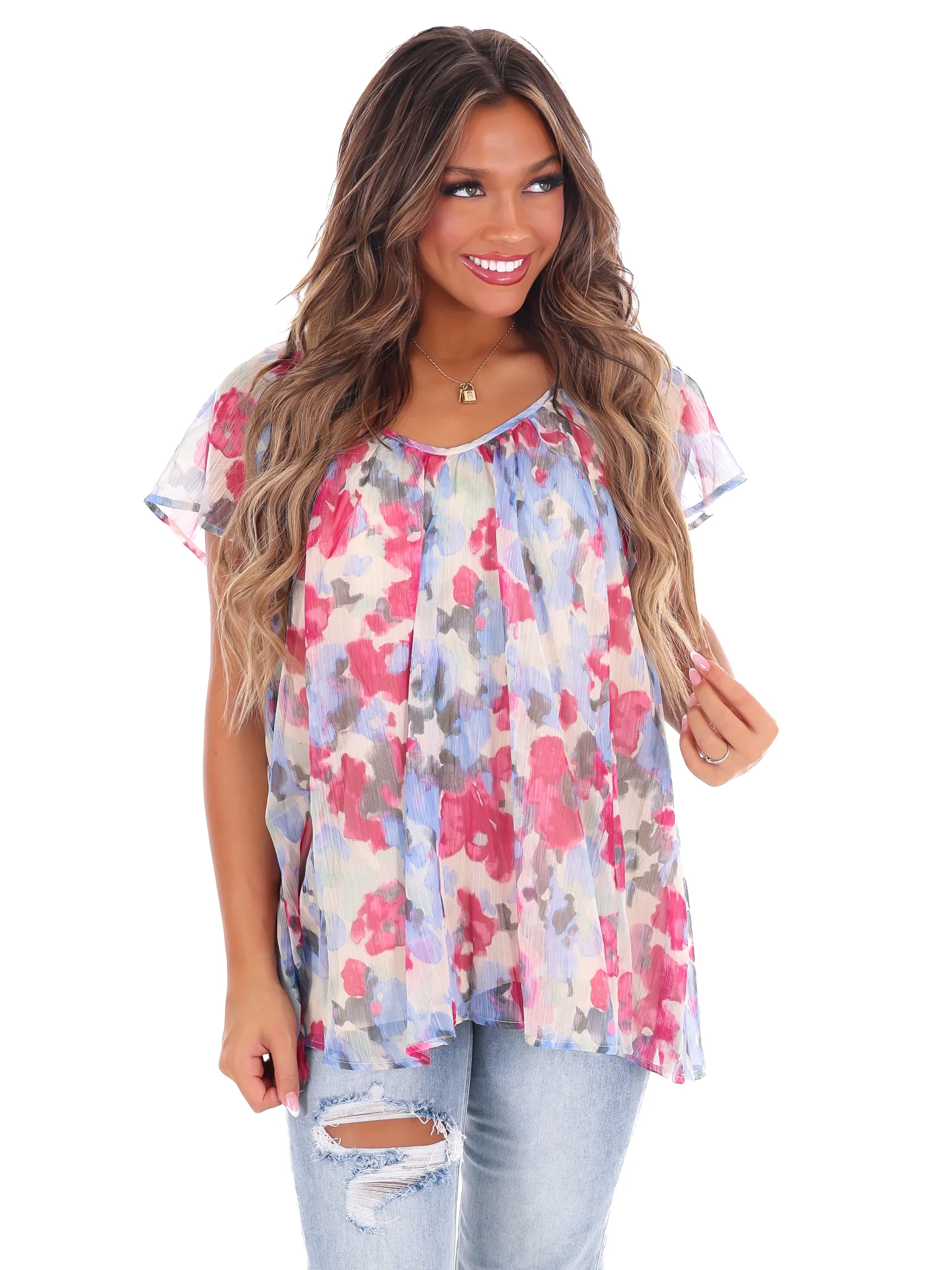 What About Us Floral Tunic Top - Image 5