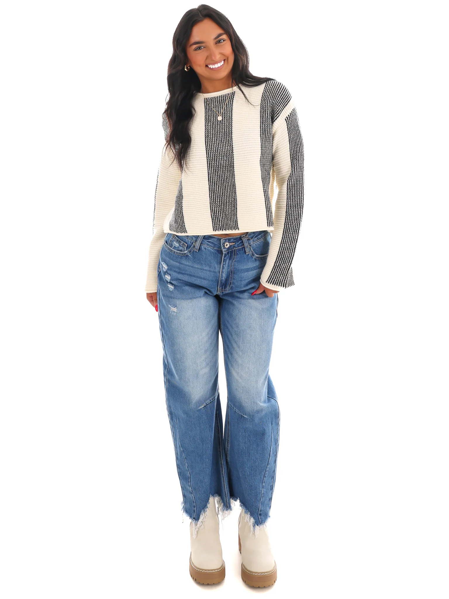 What You're Missing Stripe Sweater - Image 6
