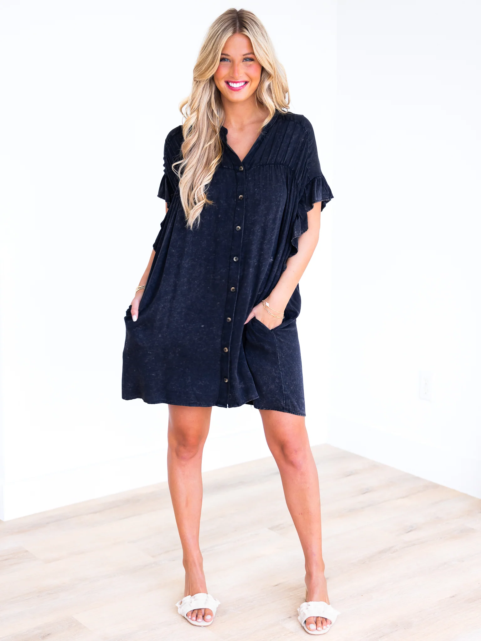 When She Loved Me Denim Dress - Image 4