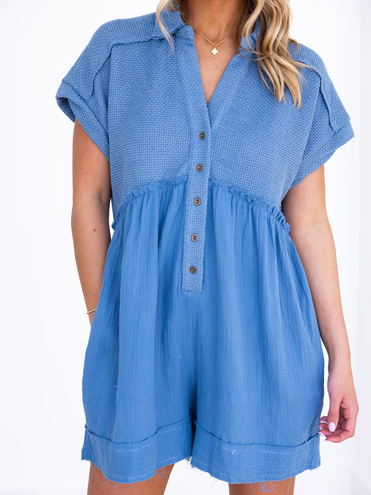 Where You Lead Contrast Romper - Image 5