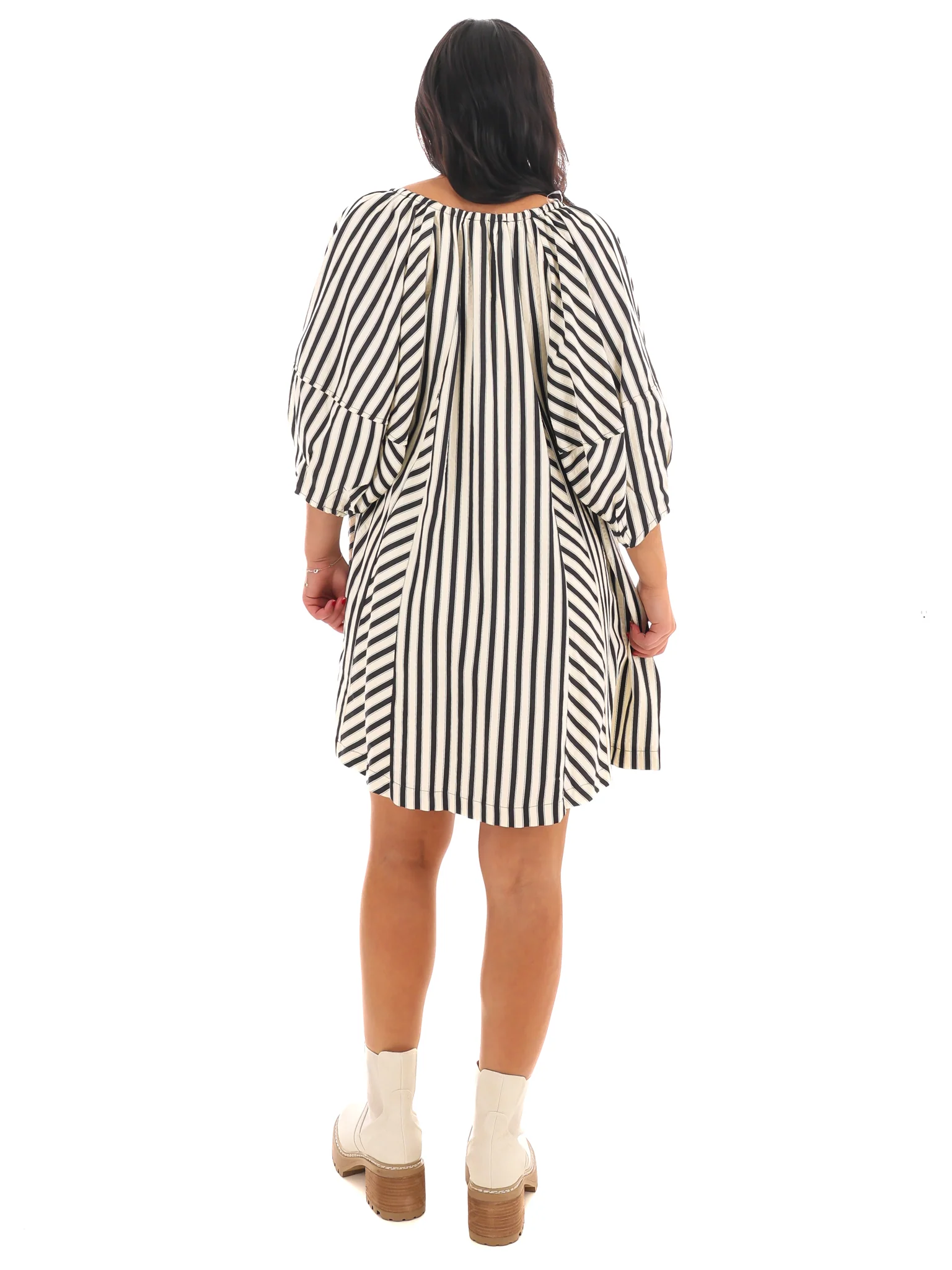 Whirlwind Stripe Mini Dress - Image 7