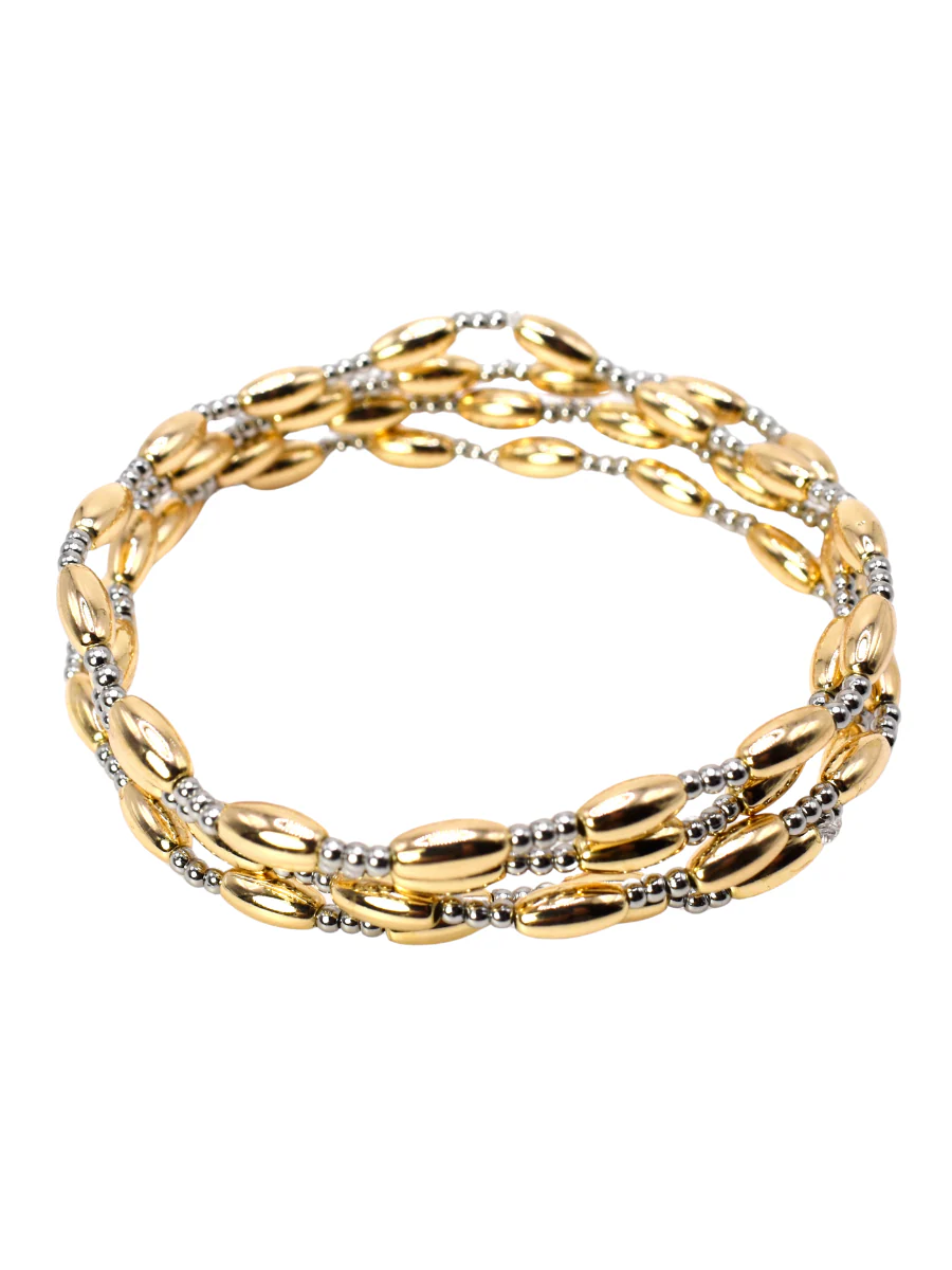 Wide Beaded Stack Bracelet - Image 2