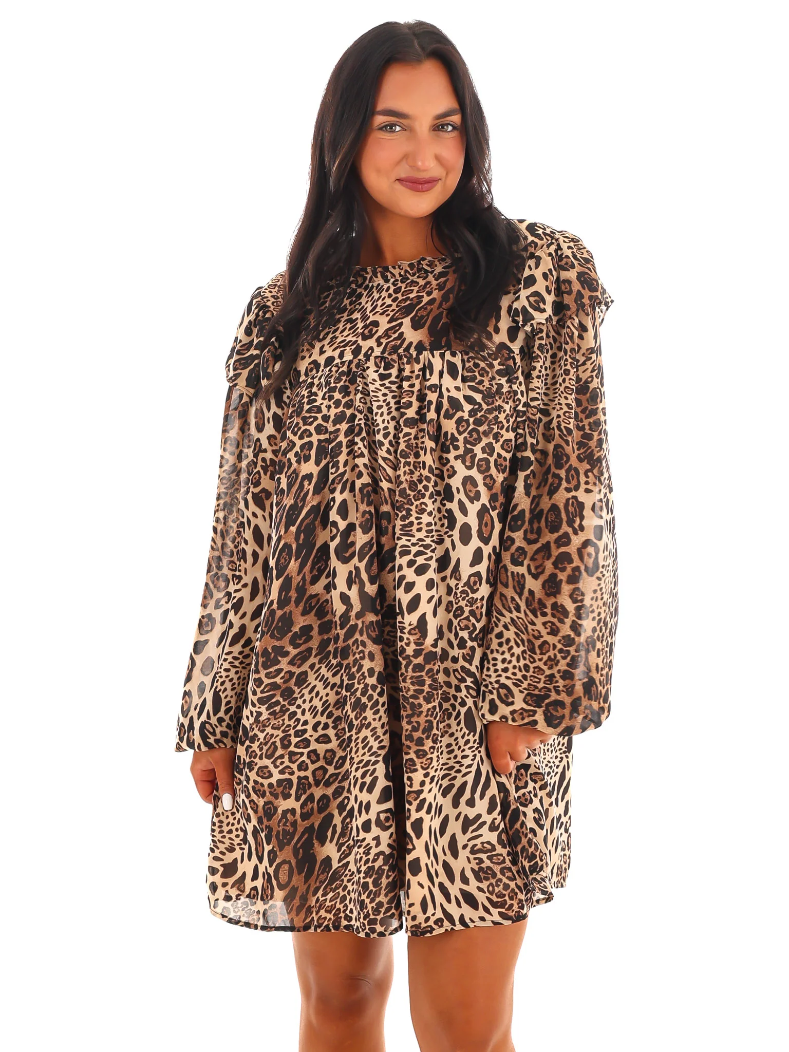 Wild Heart Leopard Mini Dress - Image 3