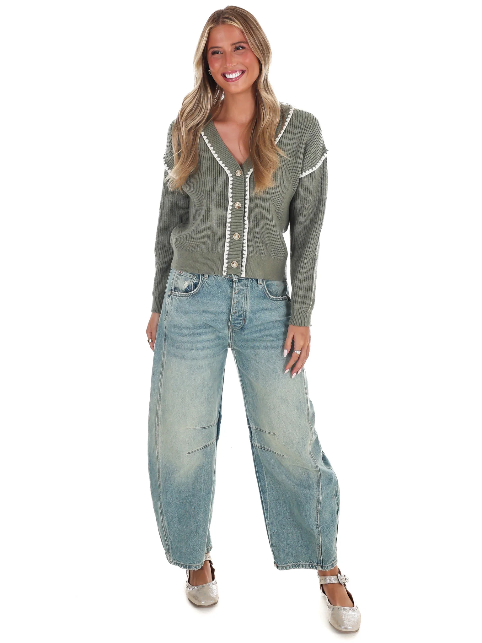 Wildwood Contrast Cardigan - Image 4