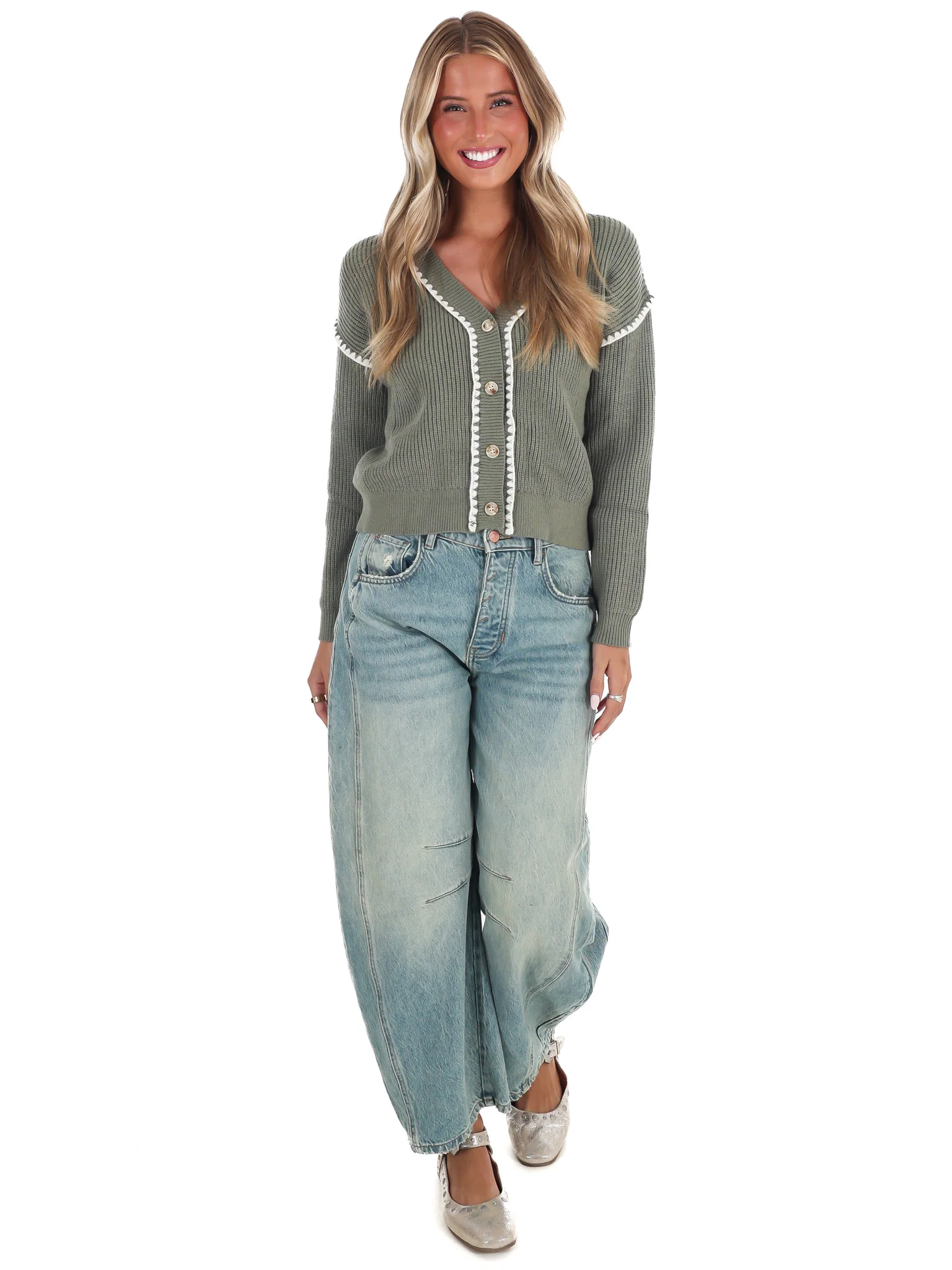 Wildwood Contrast Cardigan - Image 6