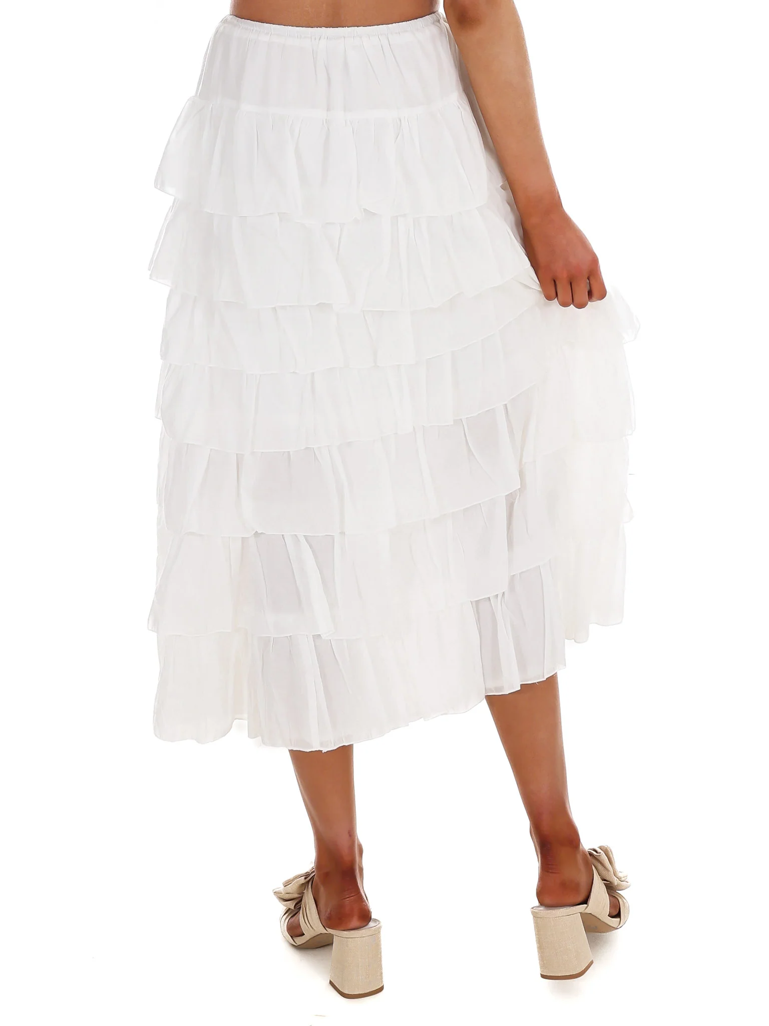 Wish I Knew You Ruffle Maxi Skirt - Image 6