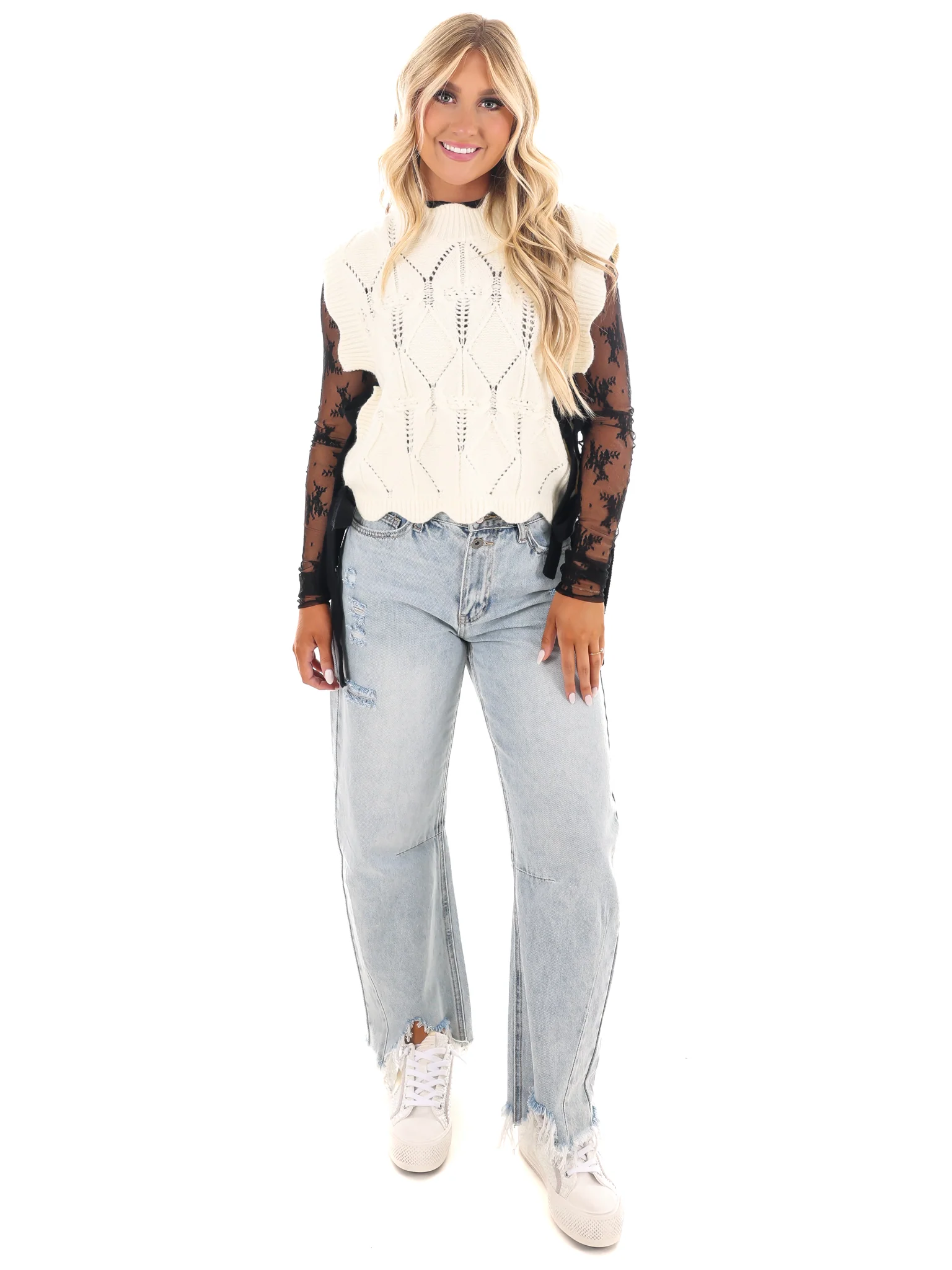 Wonderful Soul Scalloped Sweater Vest - Image 2