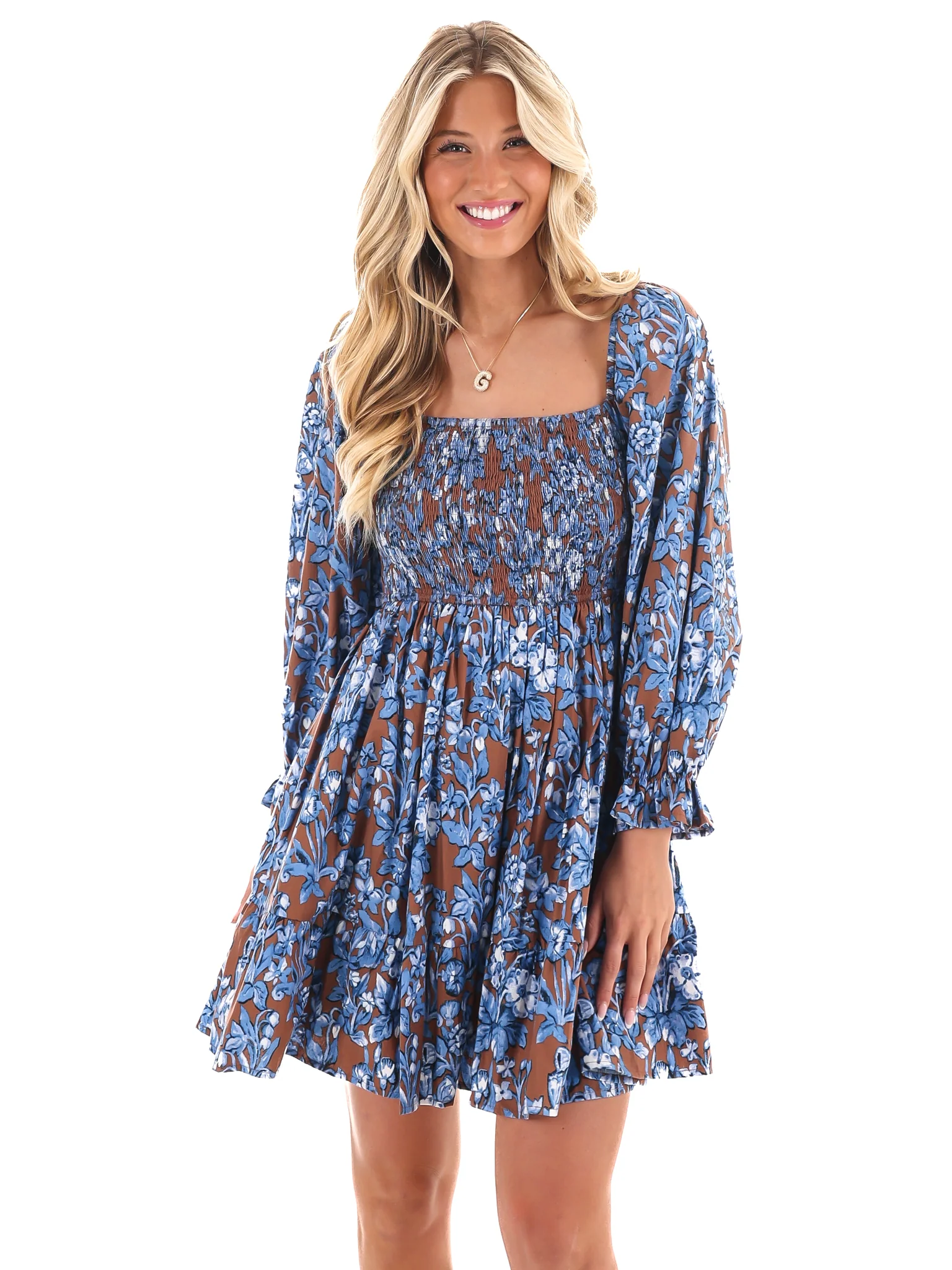 Would If I Could Floral Mini Dress - Image 5