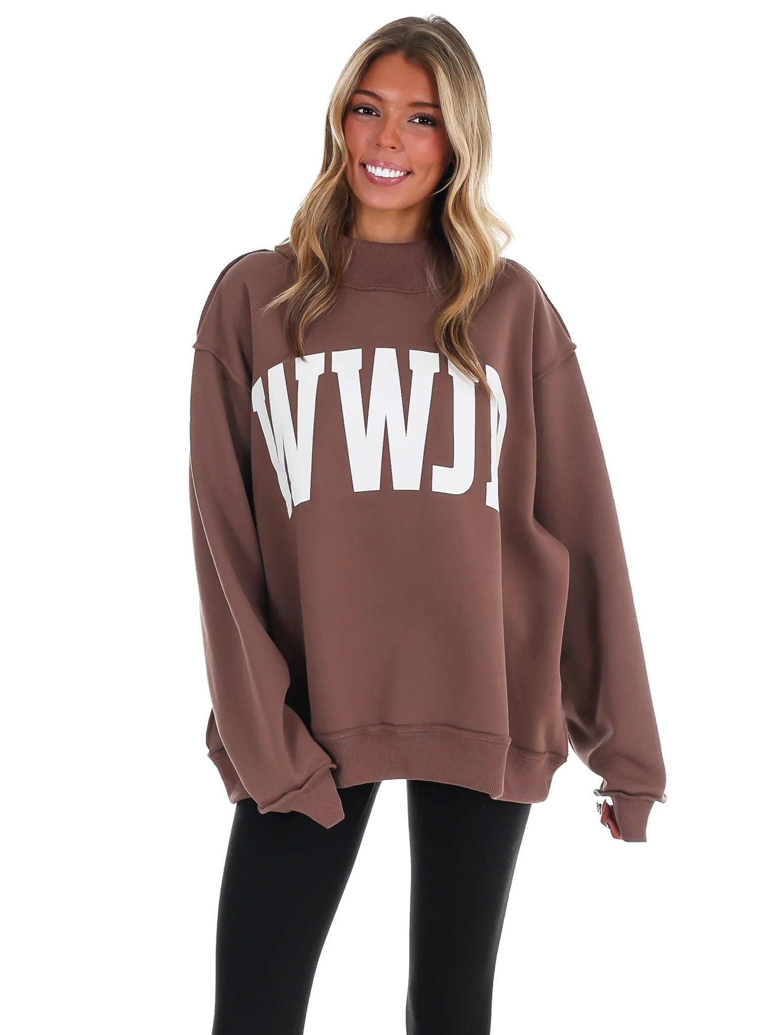 WWJD & Amen Reversible Mock Neck Sweatshirt - Image 12