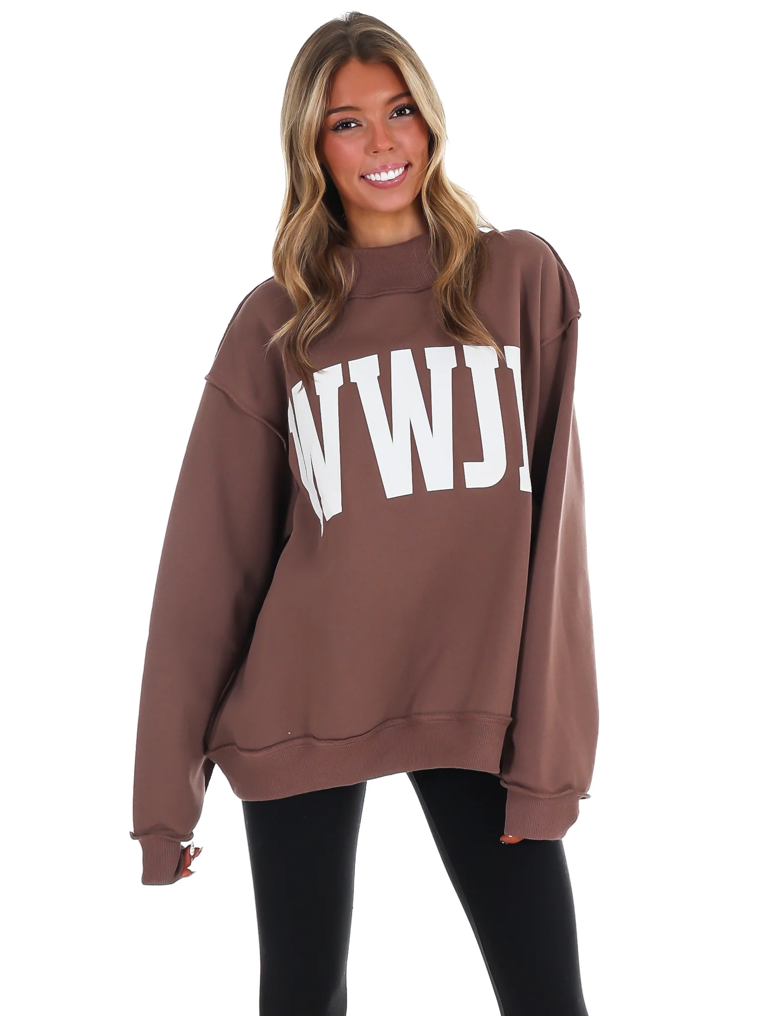 WWJD & Amen Reversible Mock Neck Sweatshirt - Image 14