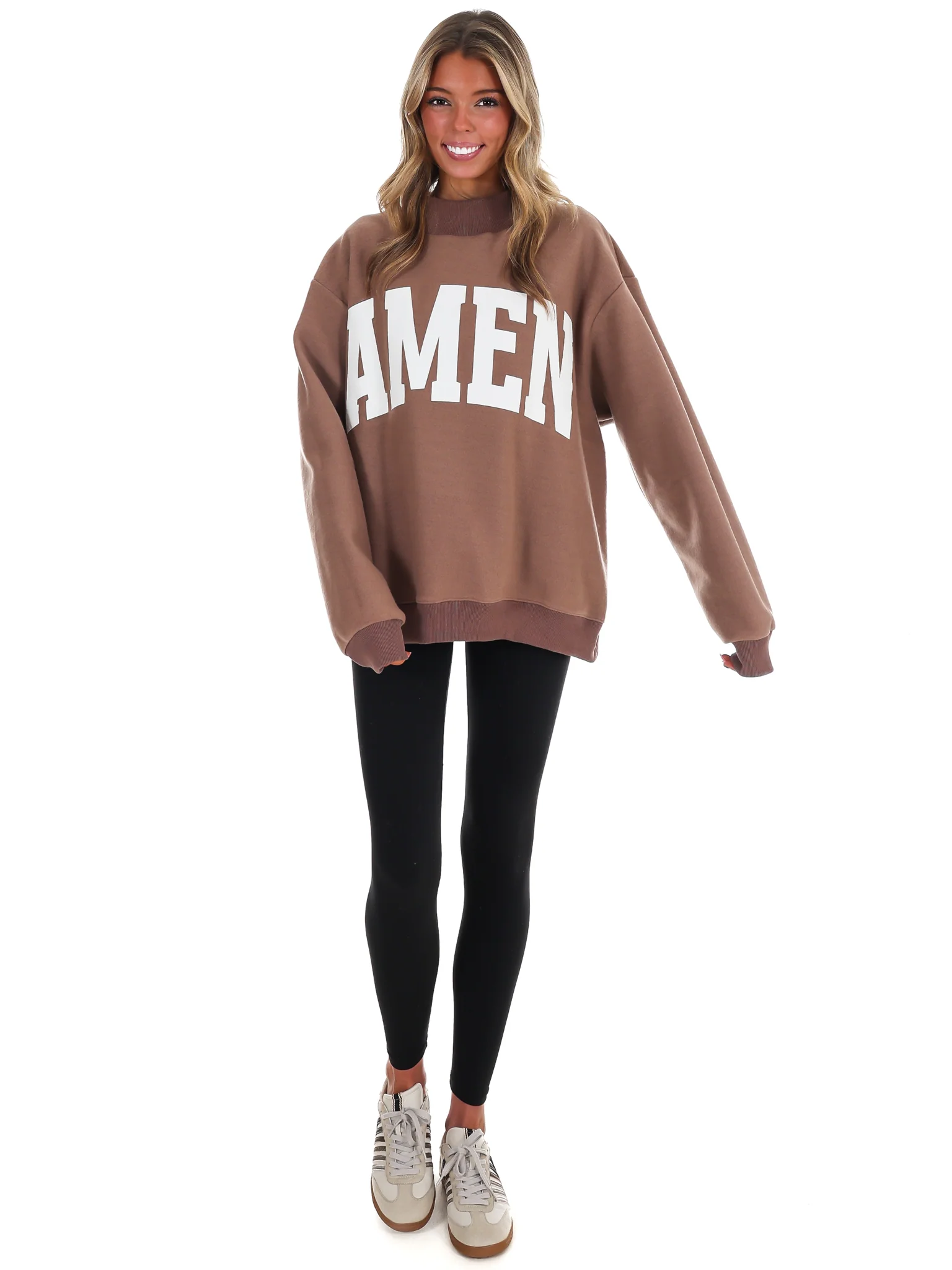 WWJD & Amen Reversible Mock Neck Sweatshirt - Image 19