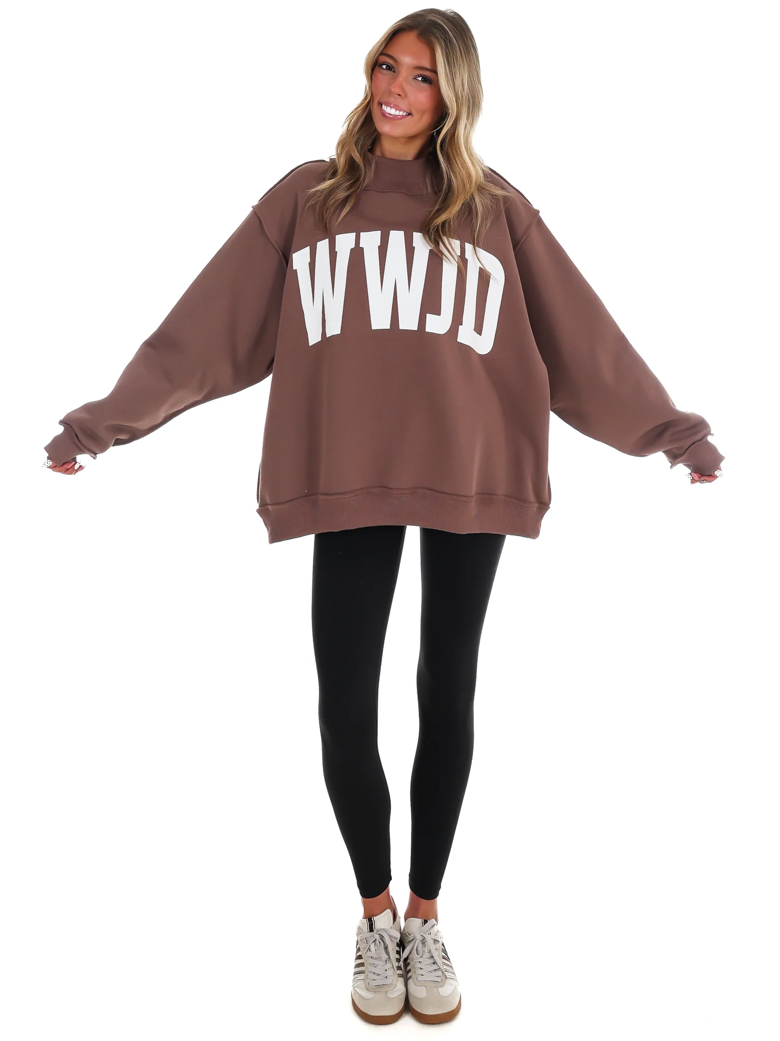 WWJD & Amen Reversible Mock Neck Sweatshirt - Image 22