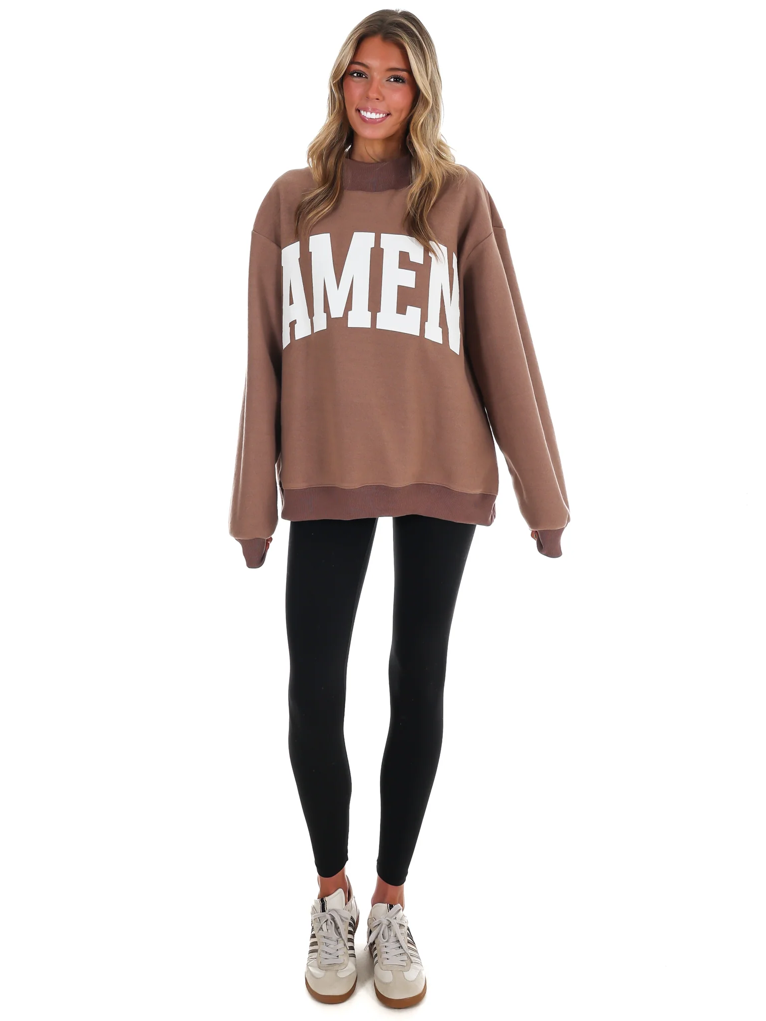 WWJD & Amen Reversible Mock Neck Sweatshirt - Image 23